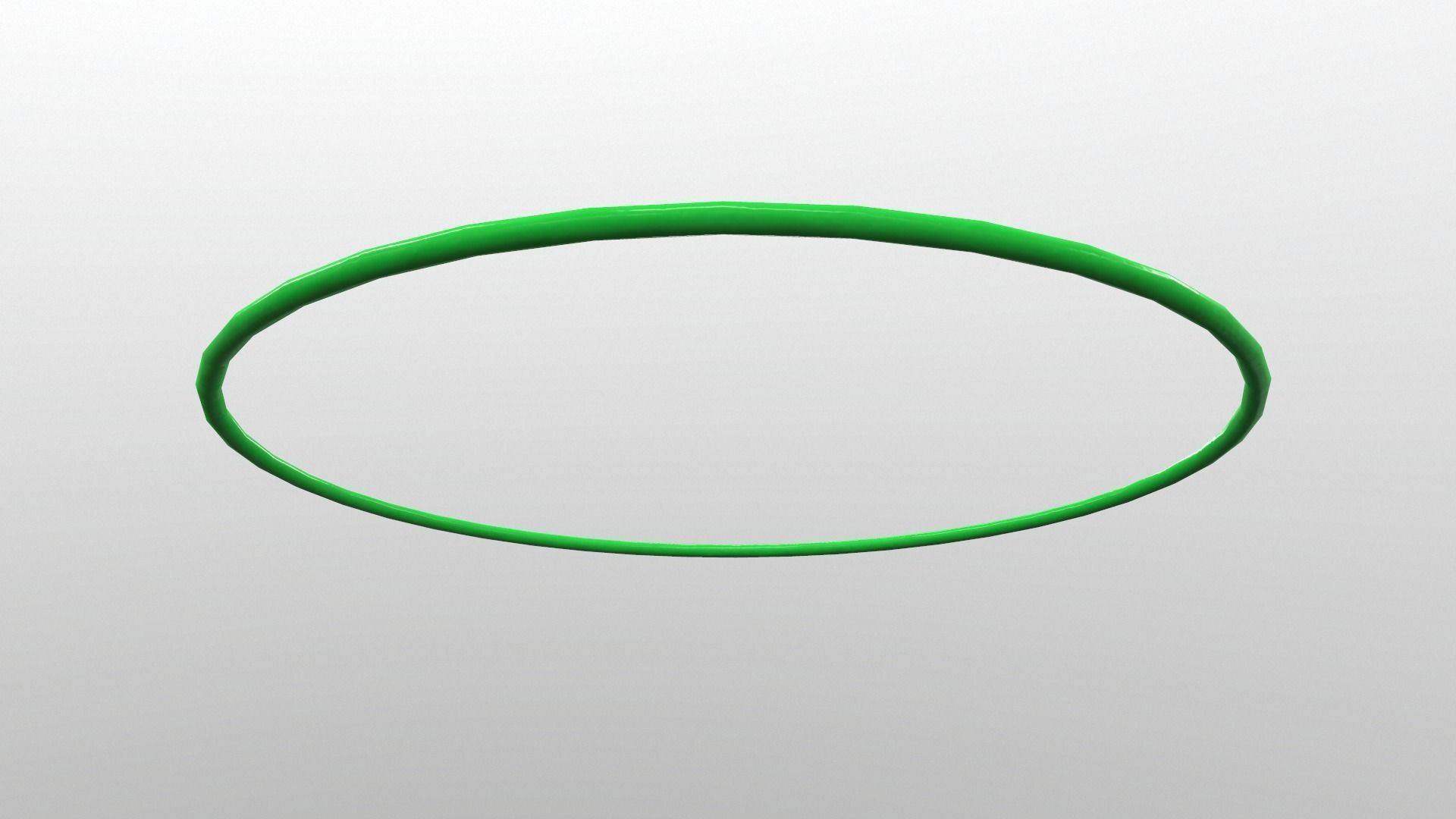 Hulahoop Green Low-poly 3D model_7