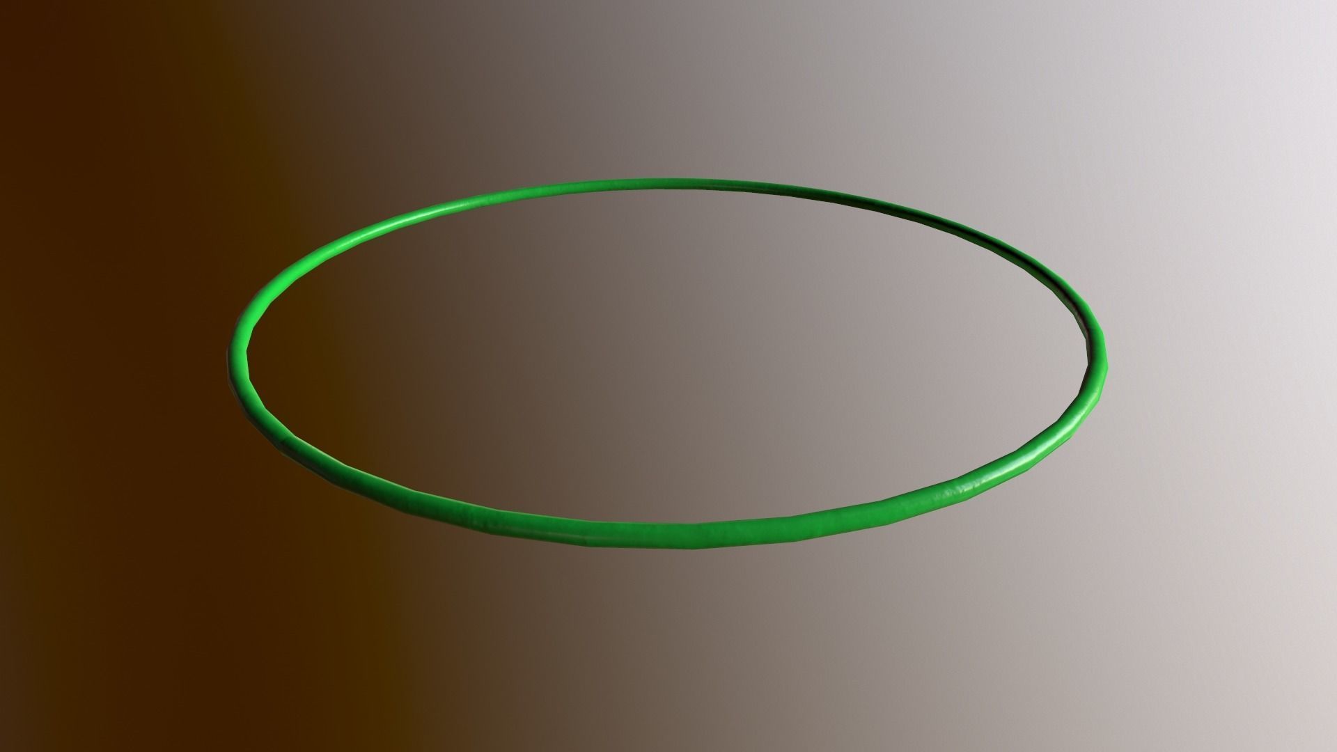 Hulahoop Green Low-poly 3D model_20
