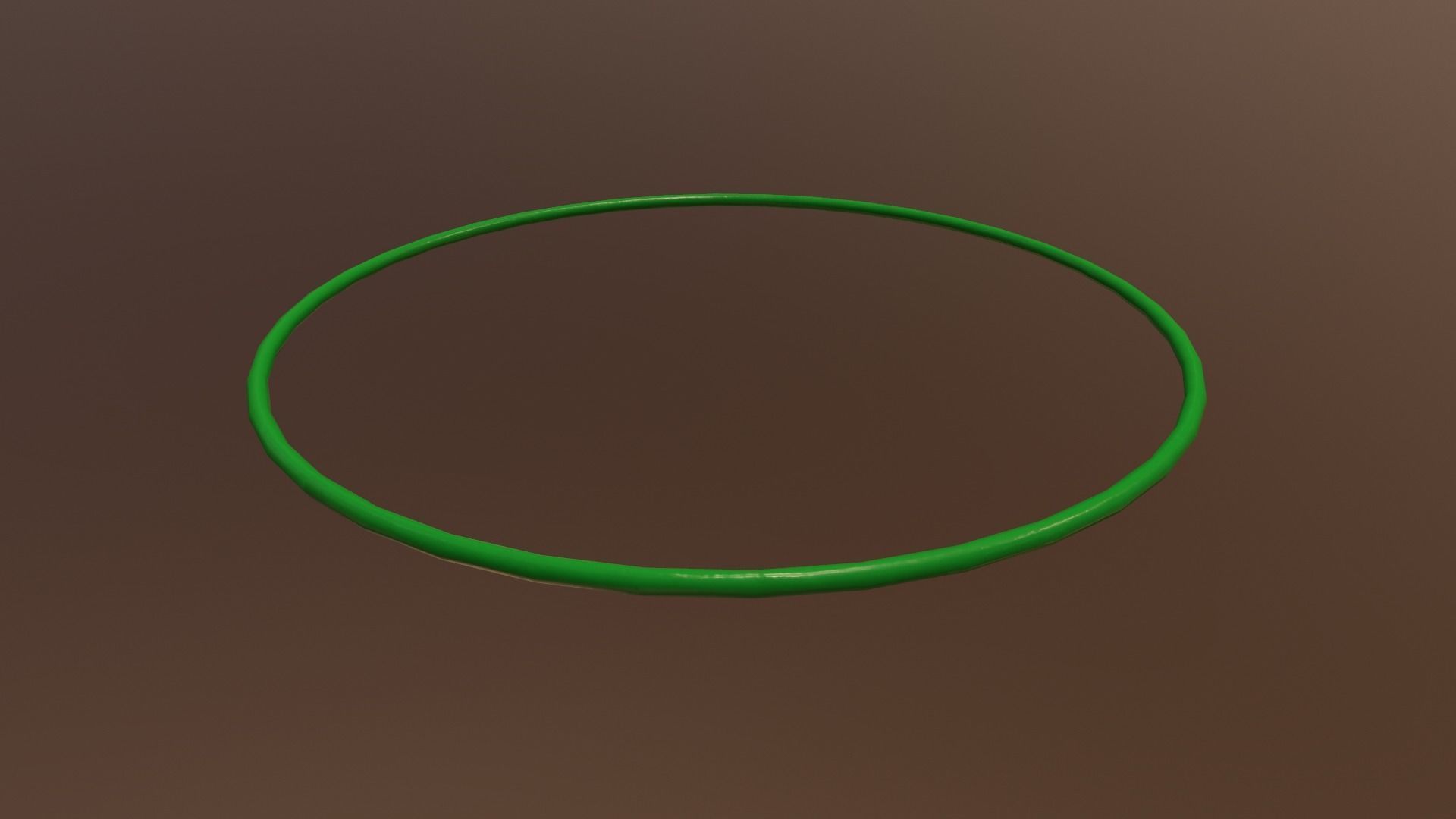Hulahoop Green Low-poly 3D model_17