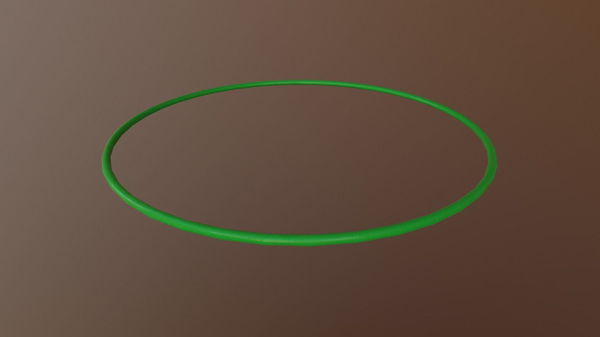 Hulahoop Green Low-poly 3D model_15