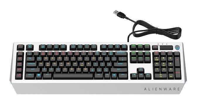 Alienware Pro Gaming Keyboard 3D model