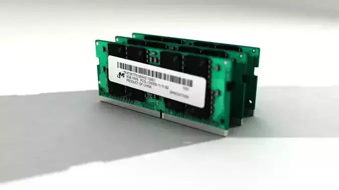 SODIMM DDR4 RAM Module 3D model