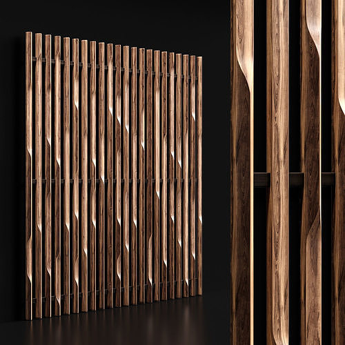 Wooden planks 3 3D model
