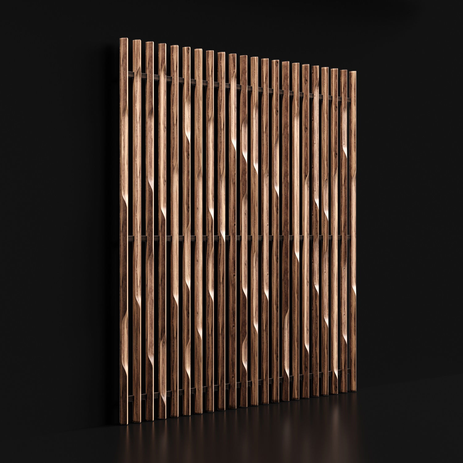Wooden planks 3 3D model_1