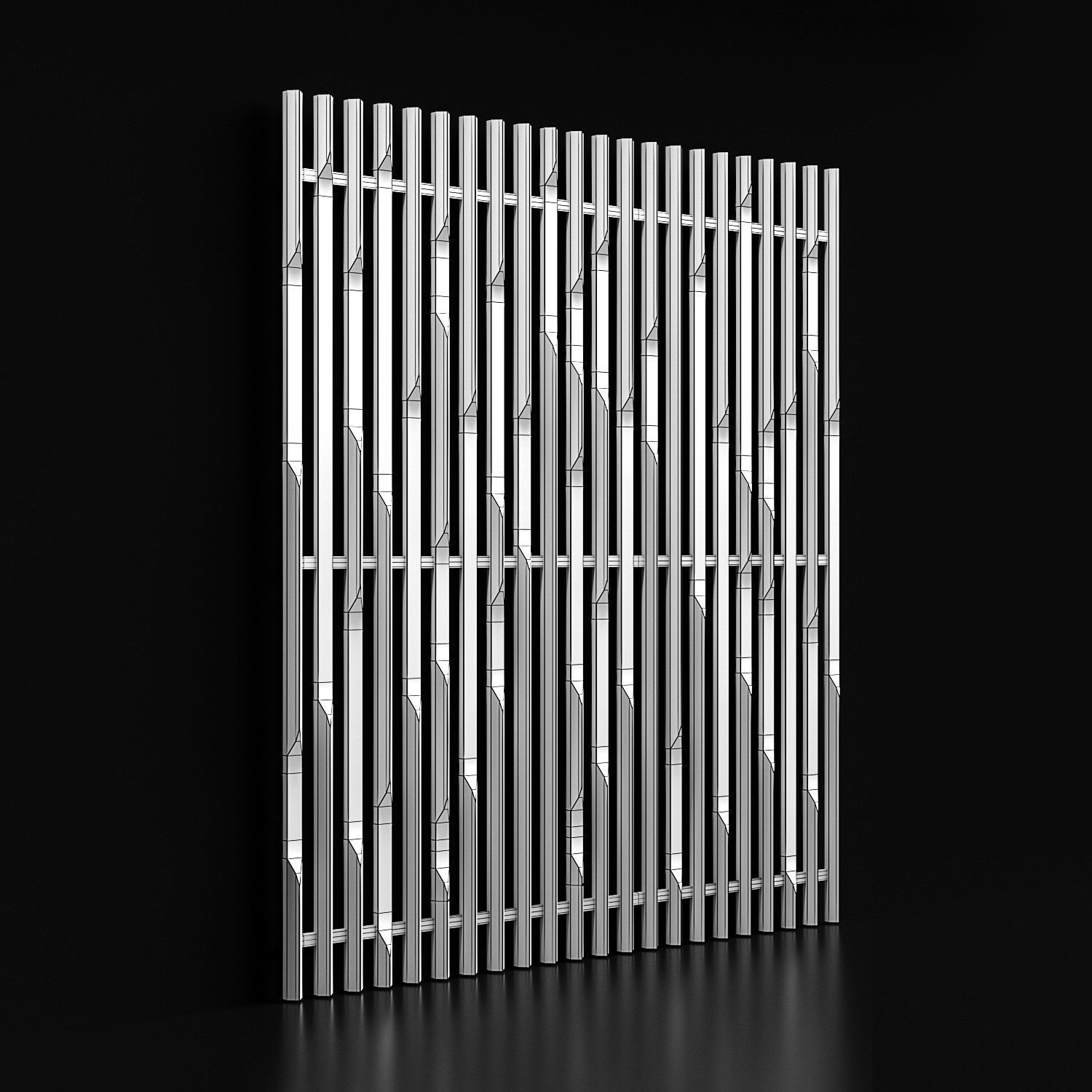 Wooden planks 3 3D model_4