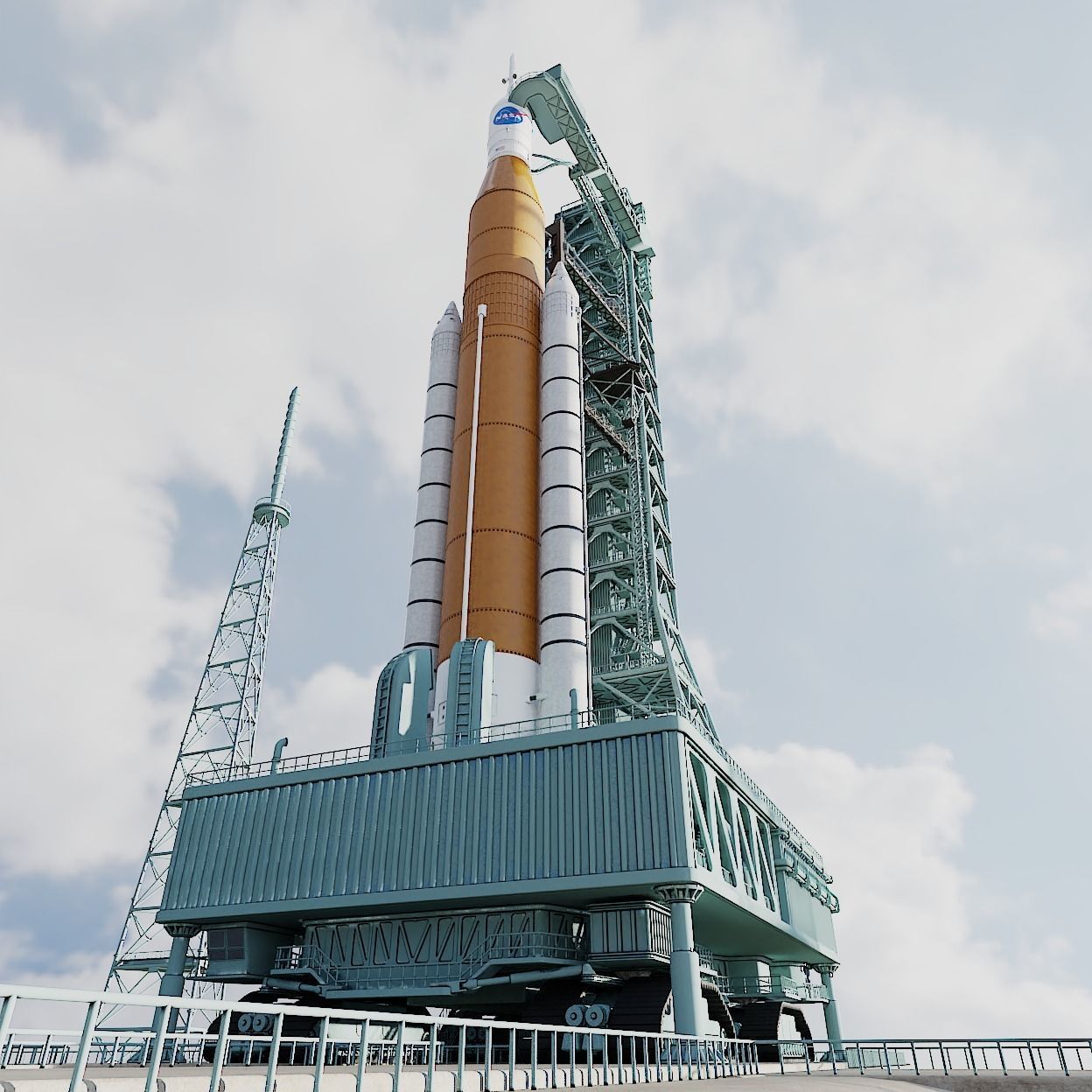 SLS Rocket 3D model_11