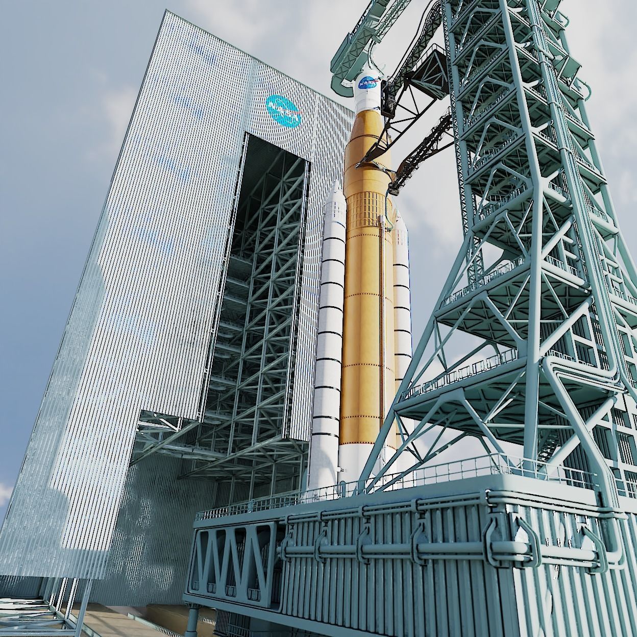 SLS Rocket 3D model_15