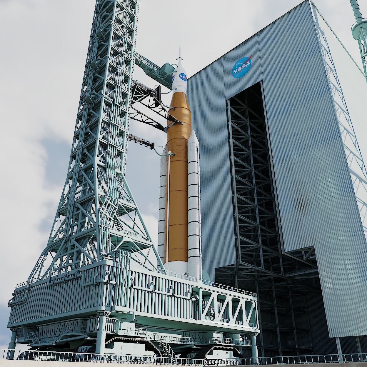 SLS Rocket 3D model_5