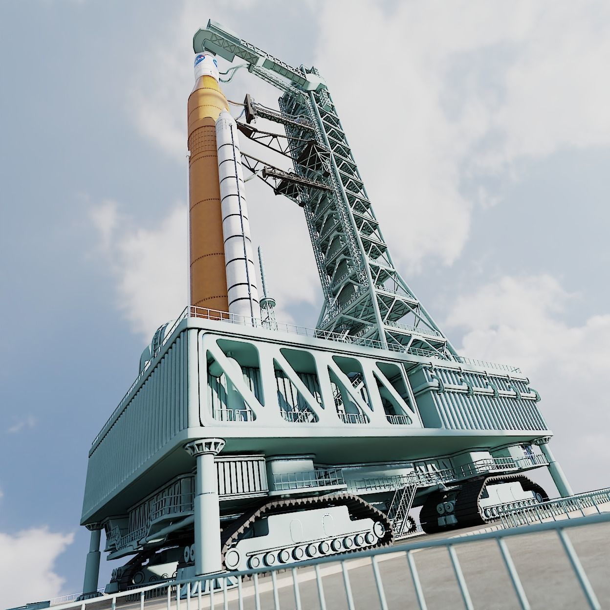 SLS Rocket 3D model_8