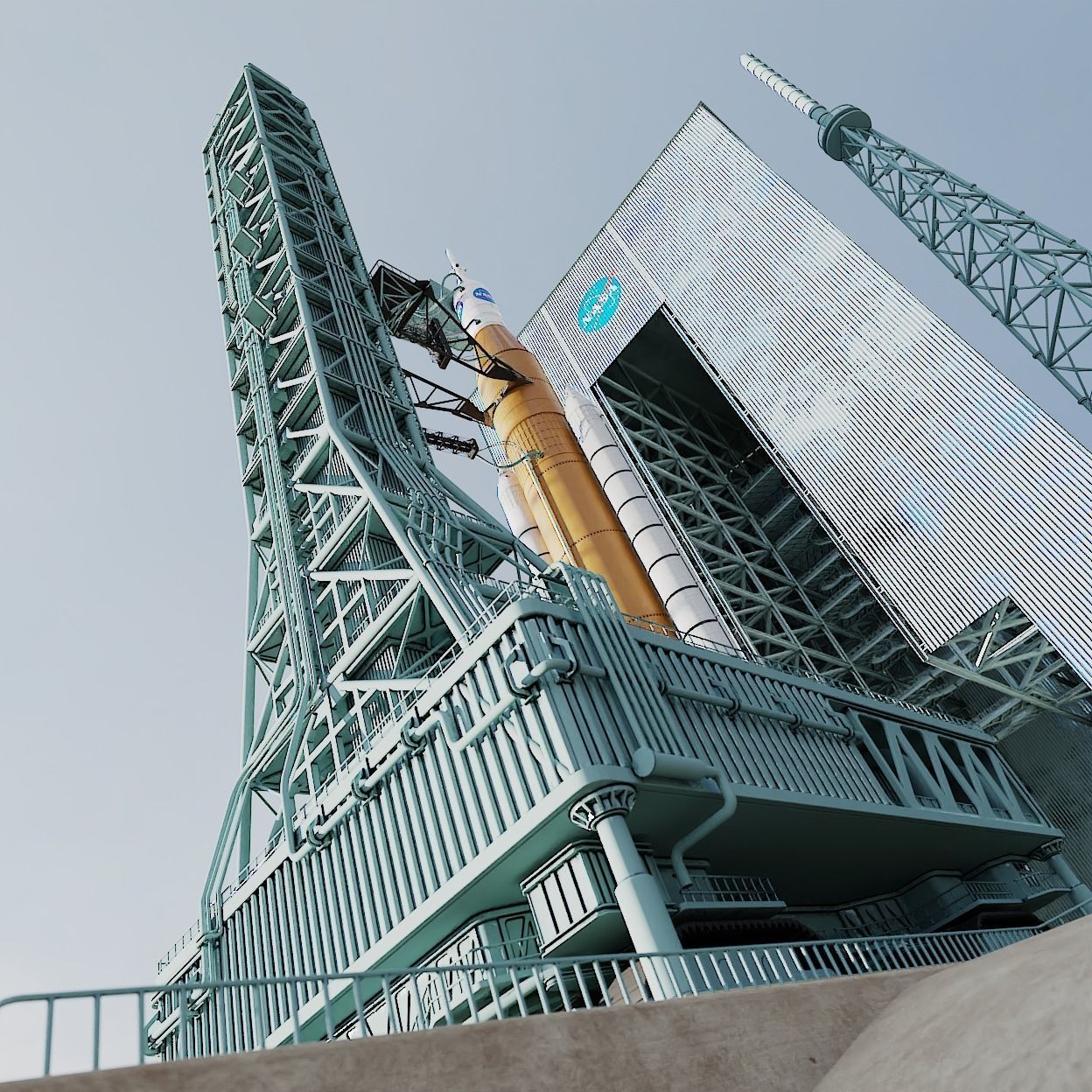 SLS Rocket 3D model_6