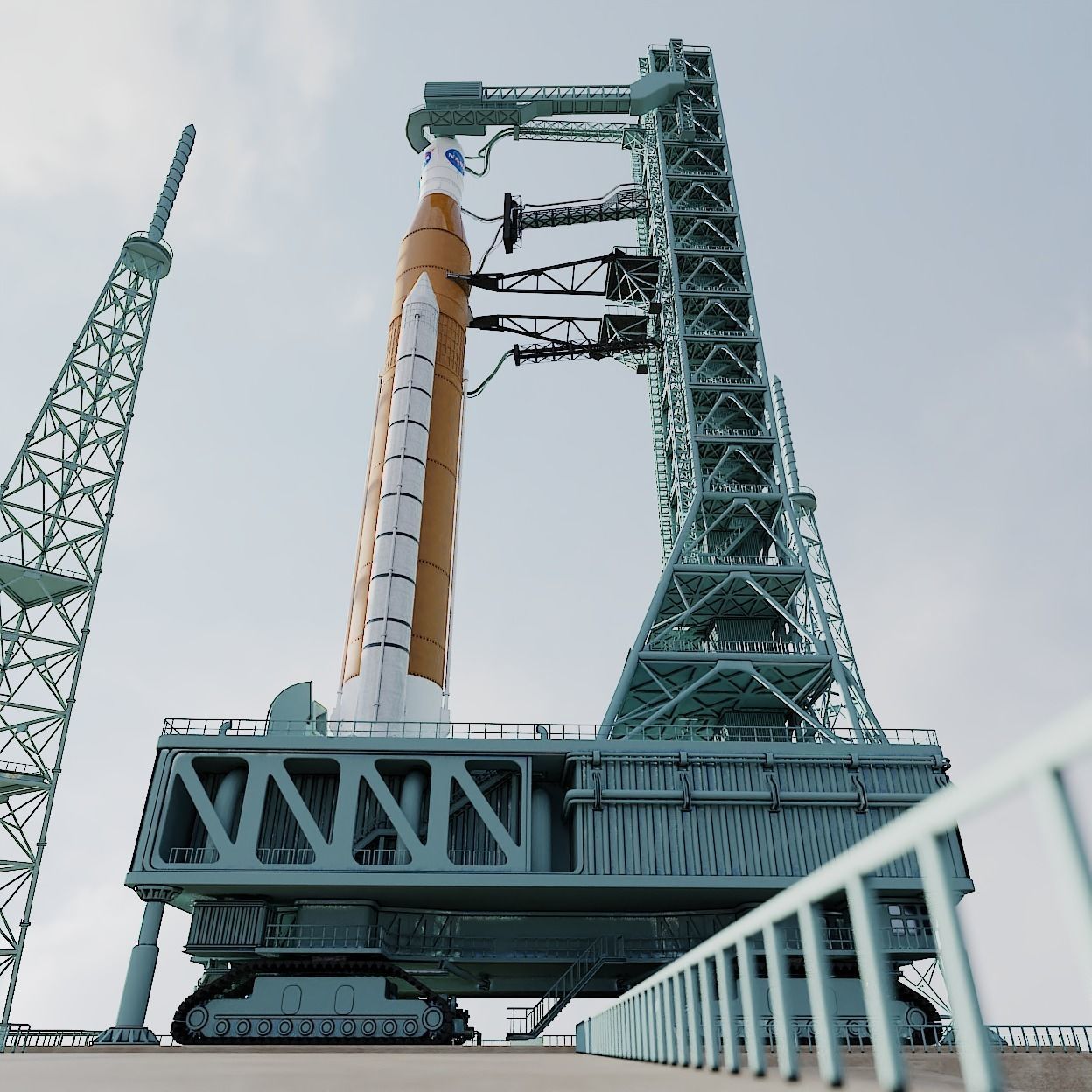 SLS Rocket 3D model_9