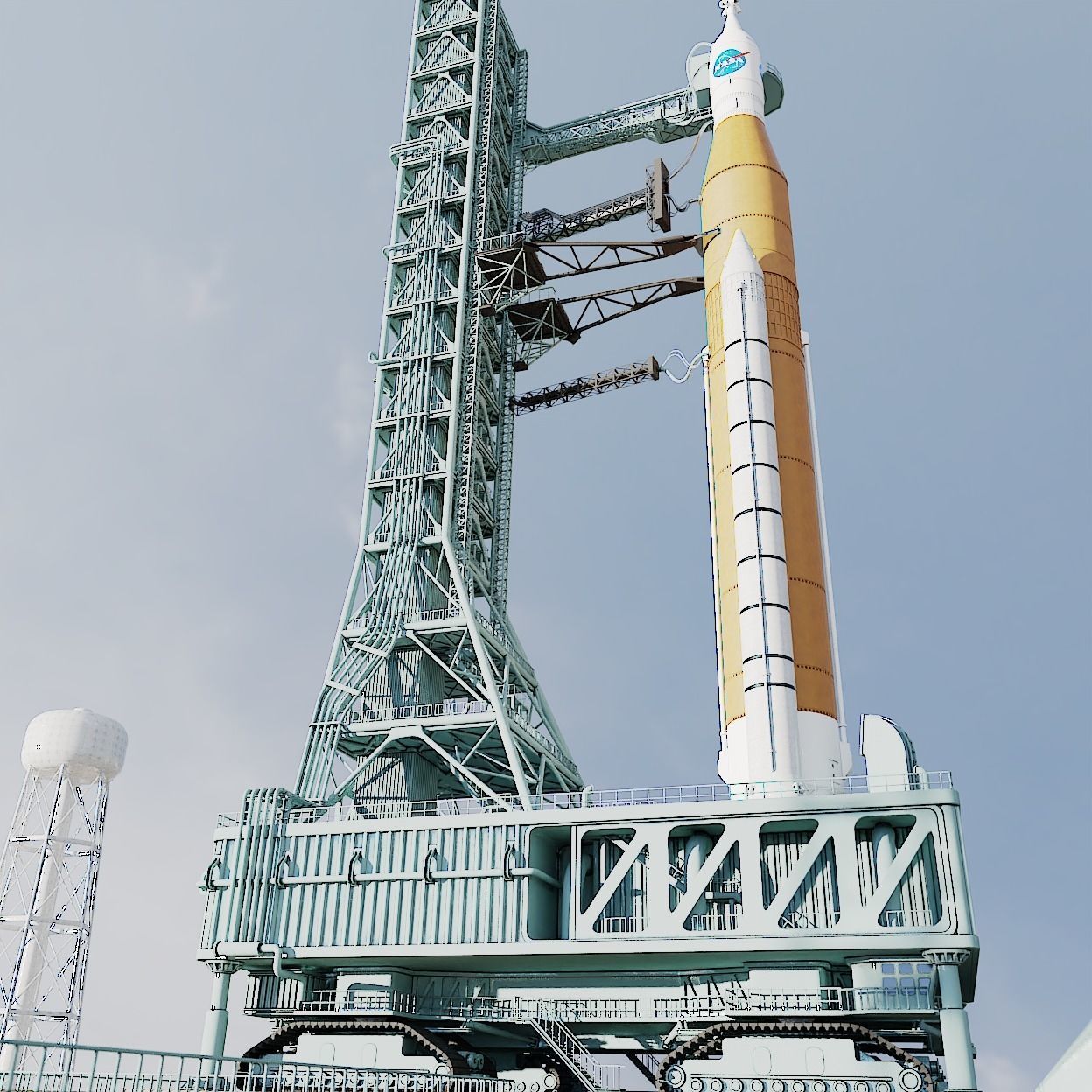 SLS Rocket 3D model_3