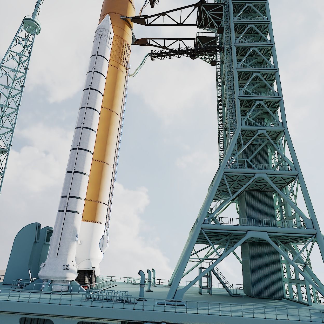 SLS Rocket 3D model_14