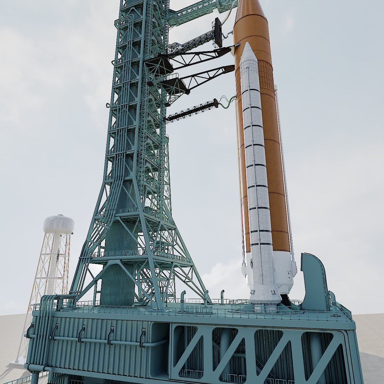 SLS Rocket 3D model_13