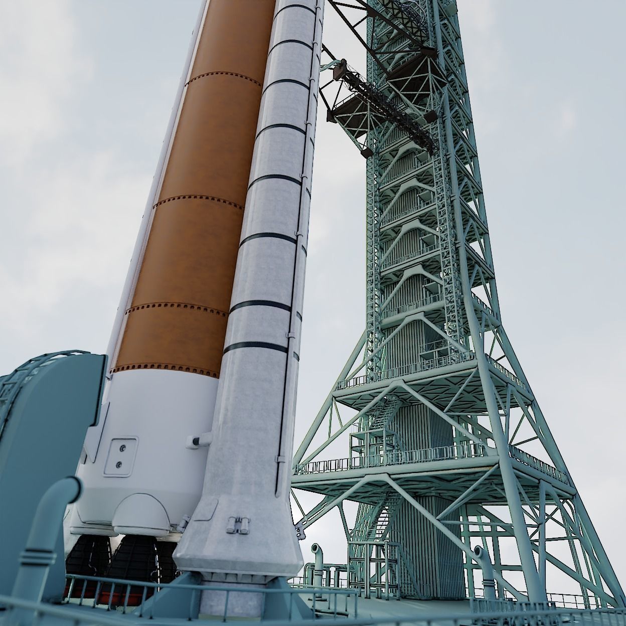 SLS Rocket 3D model_16