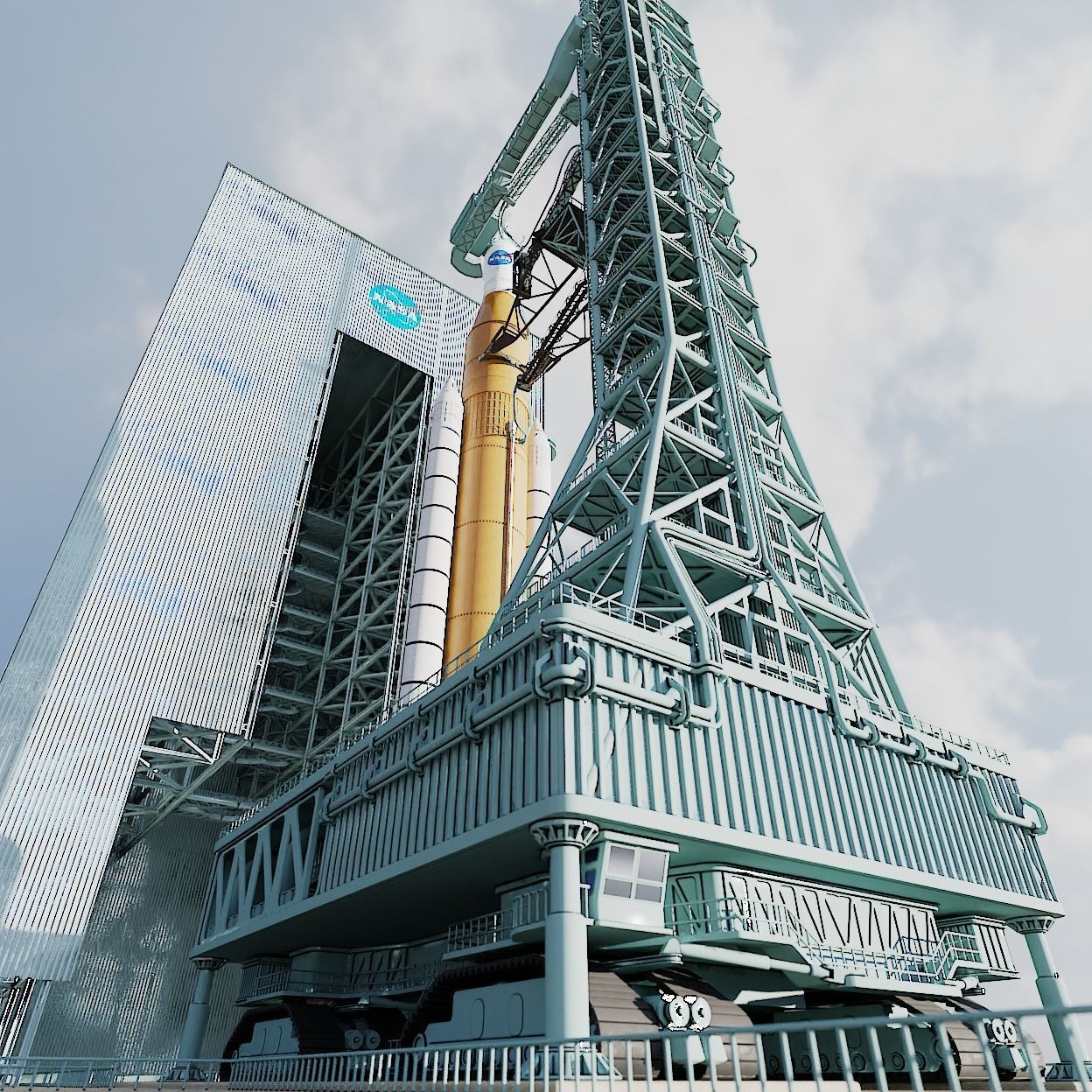 SLS Rocket 3D model_7