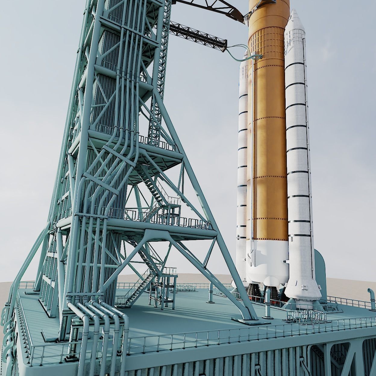 SLS Rocket 3D model_12