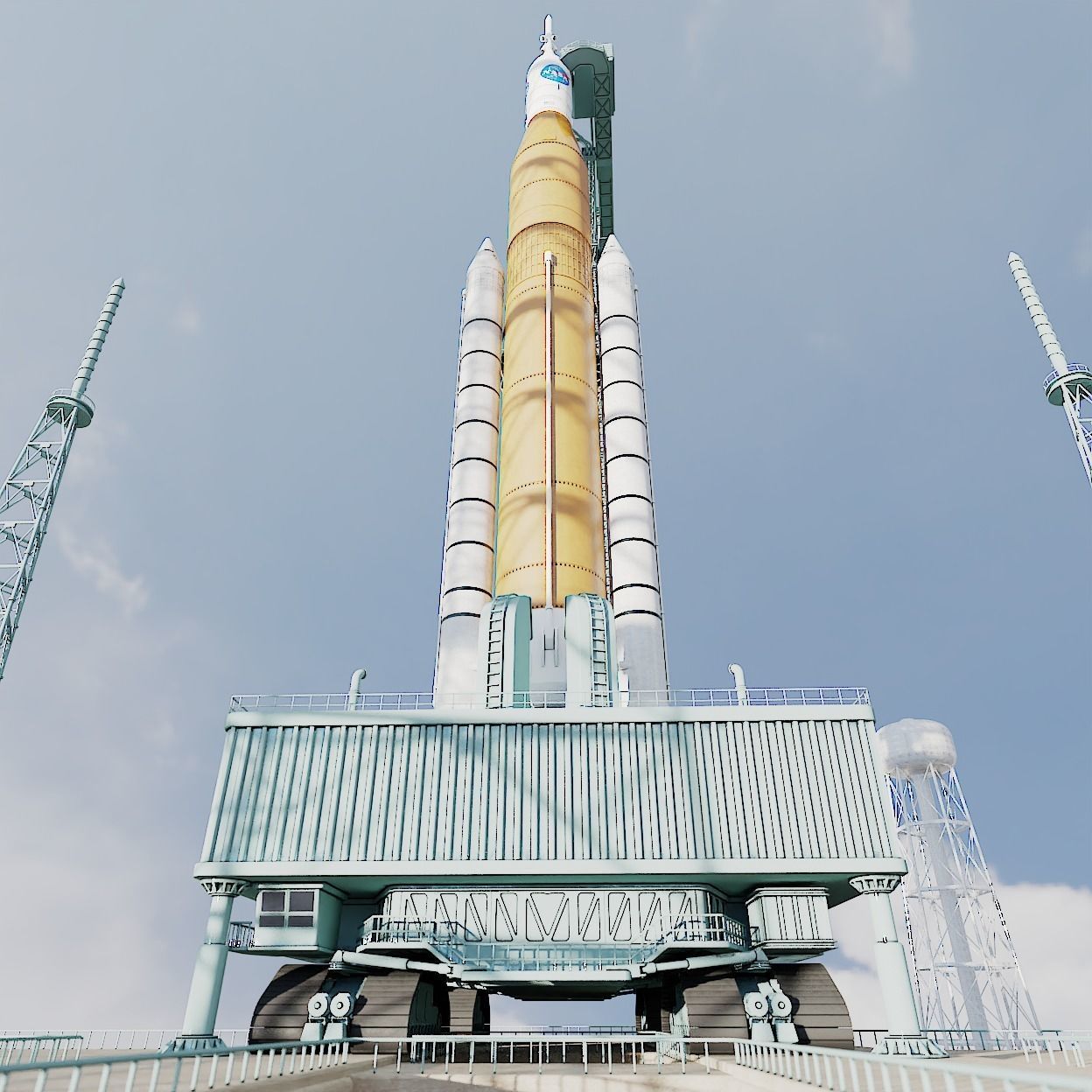 SLS Rocket 3D model_10