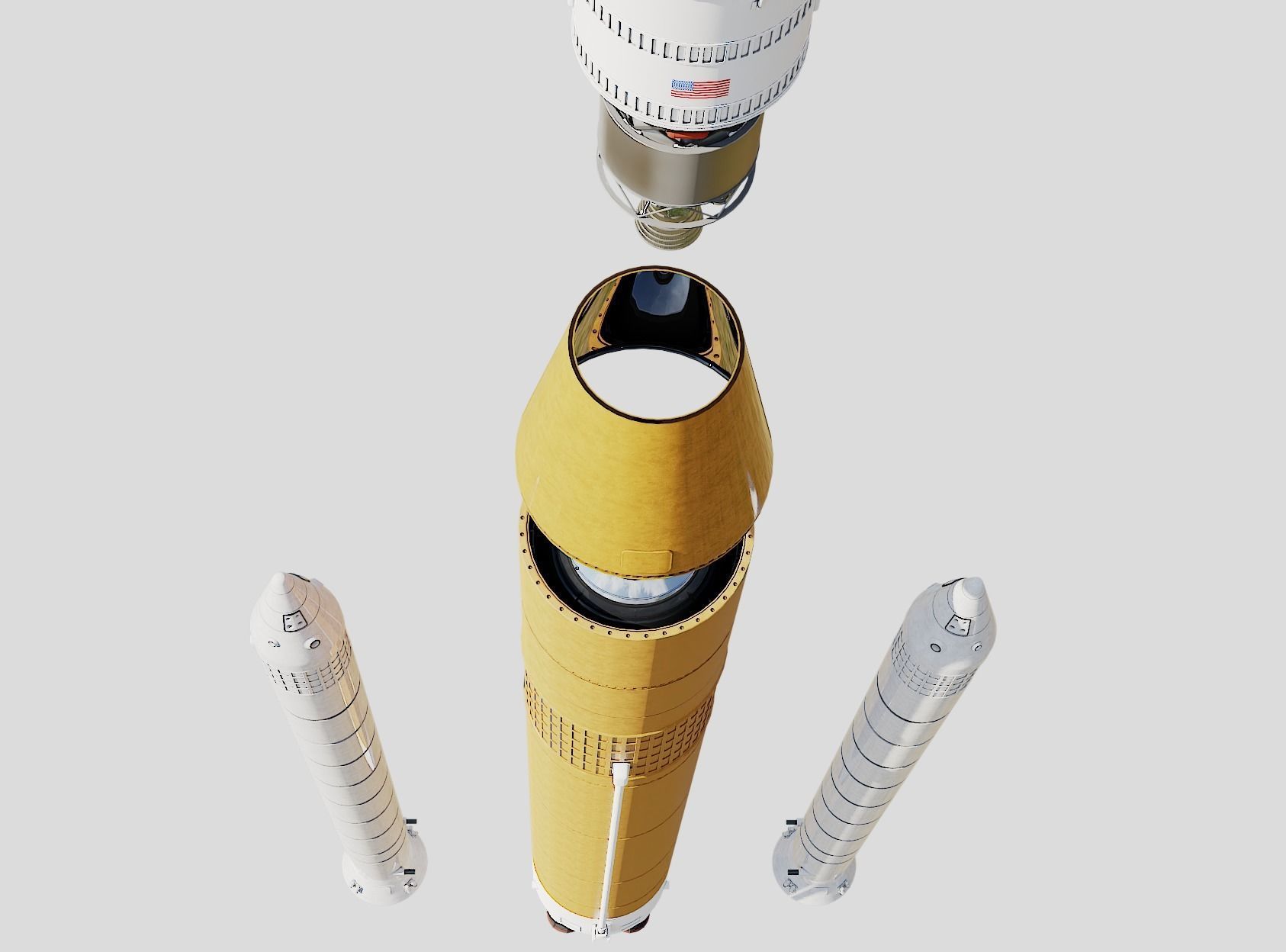 SLS Rocket 3D model_26