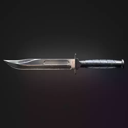 KA-BAR Combat Knife Low-poly 3D model