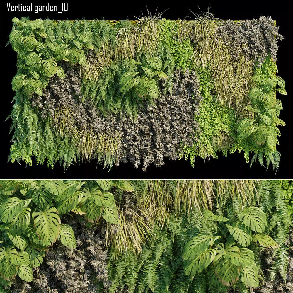 Vertical garden 10 3D model_0