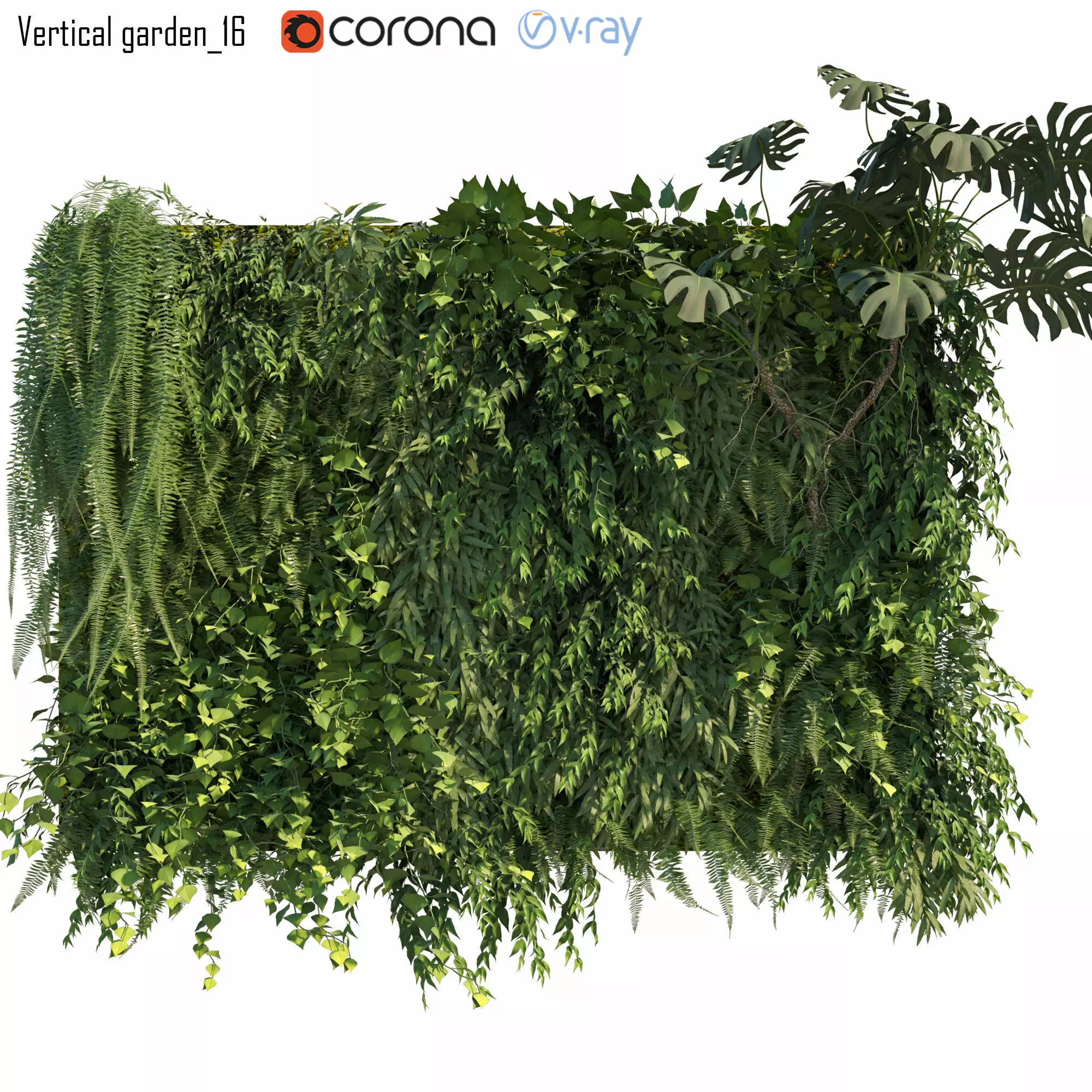 Vertical garden 16 3D model_0