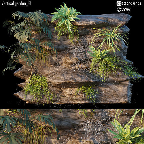 Vertical garden 19 3D model