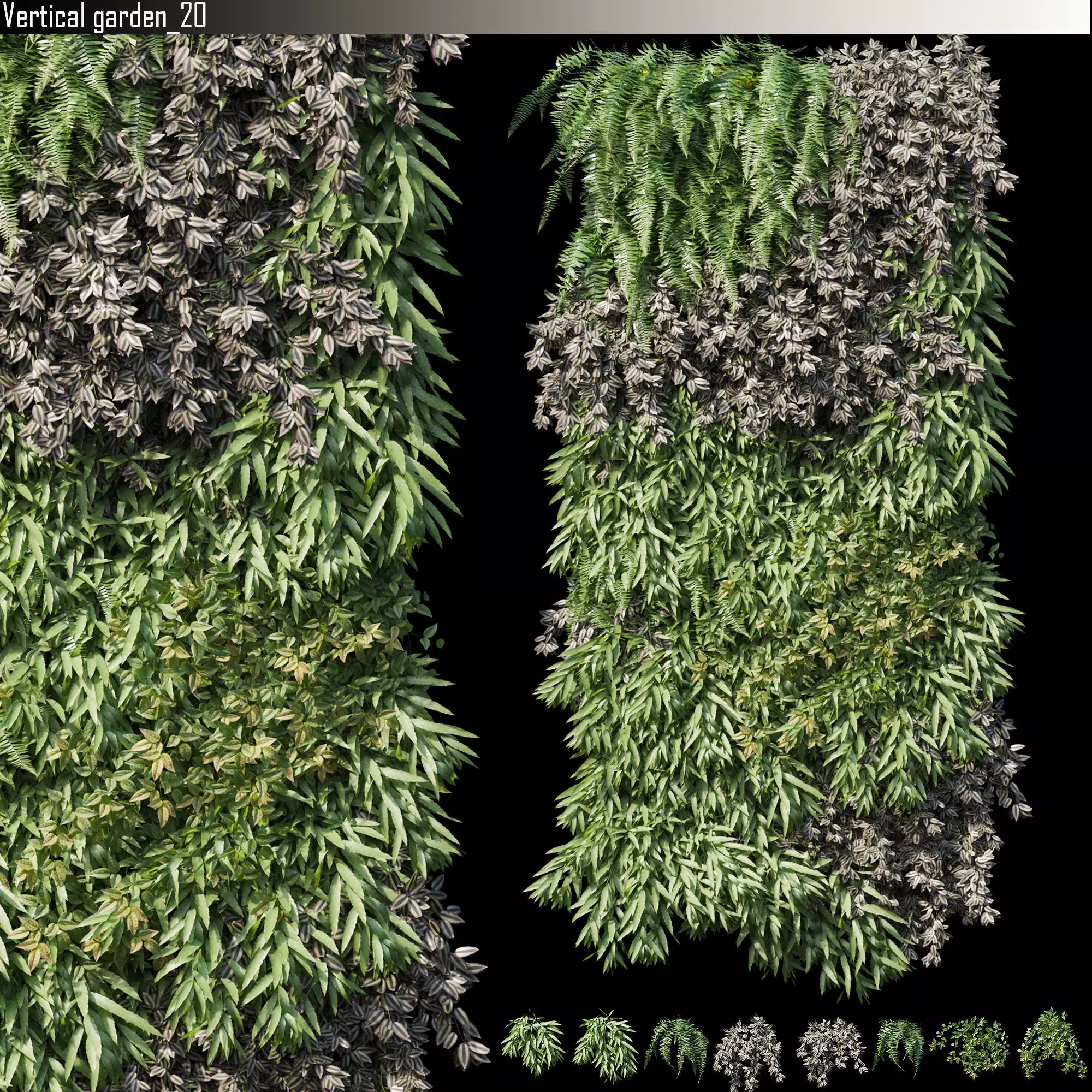 Vertical garden 21 3D model_0
