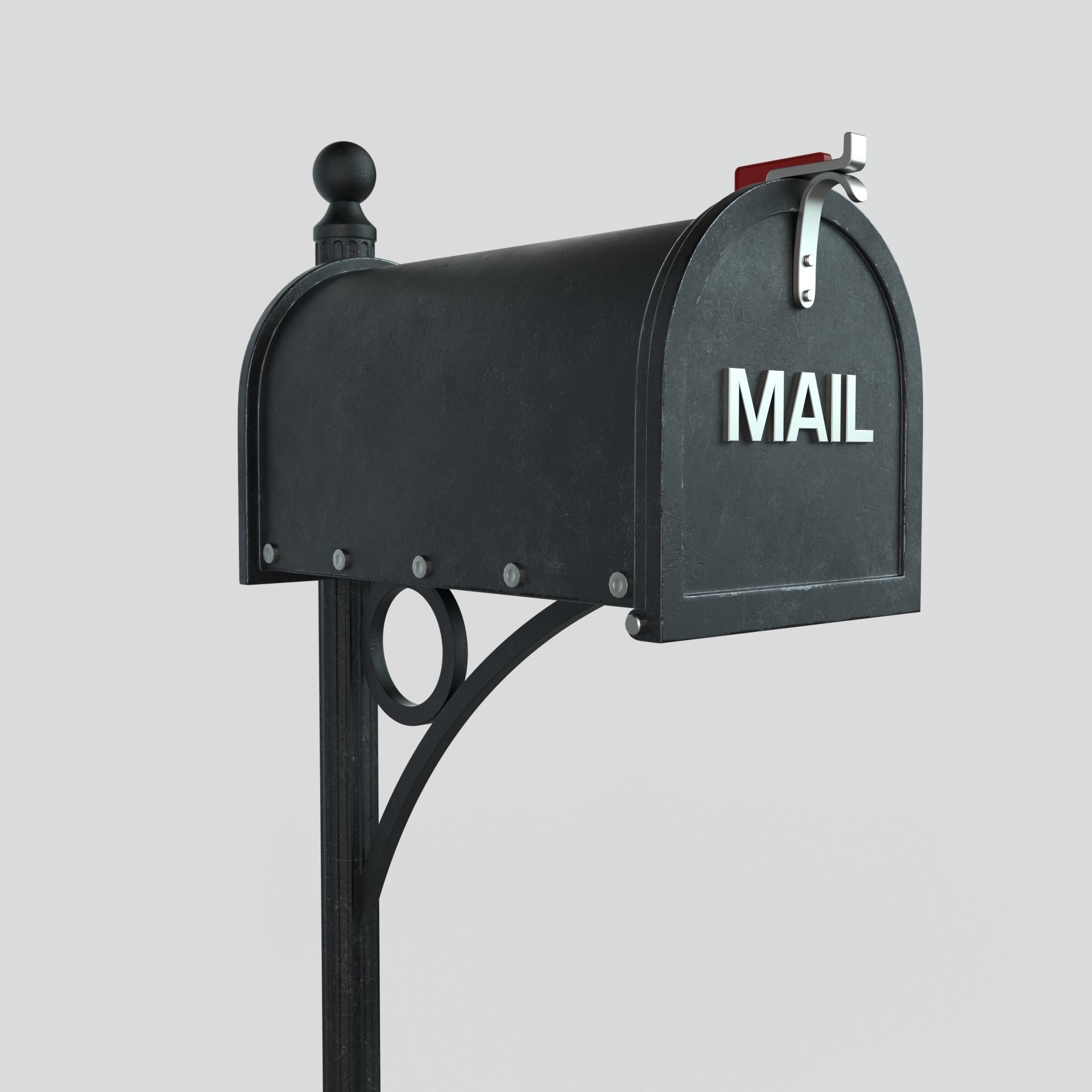 American Mailbox 3D model_6
