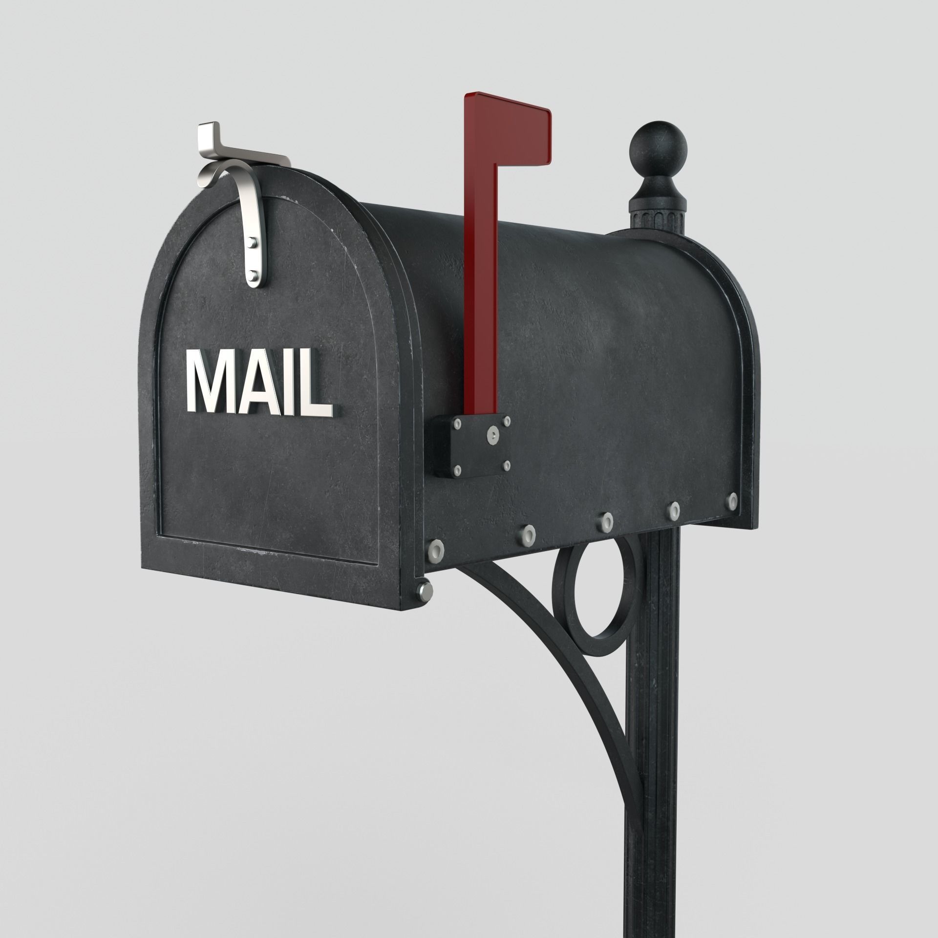 American Mailbox 3D model_5