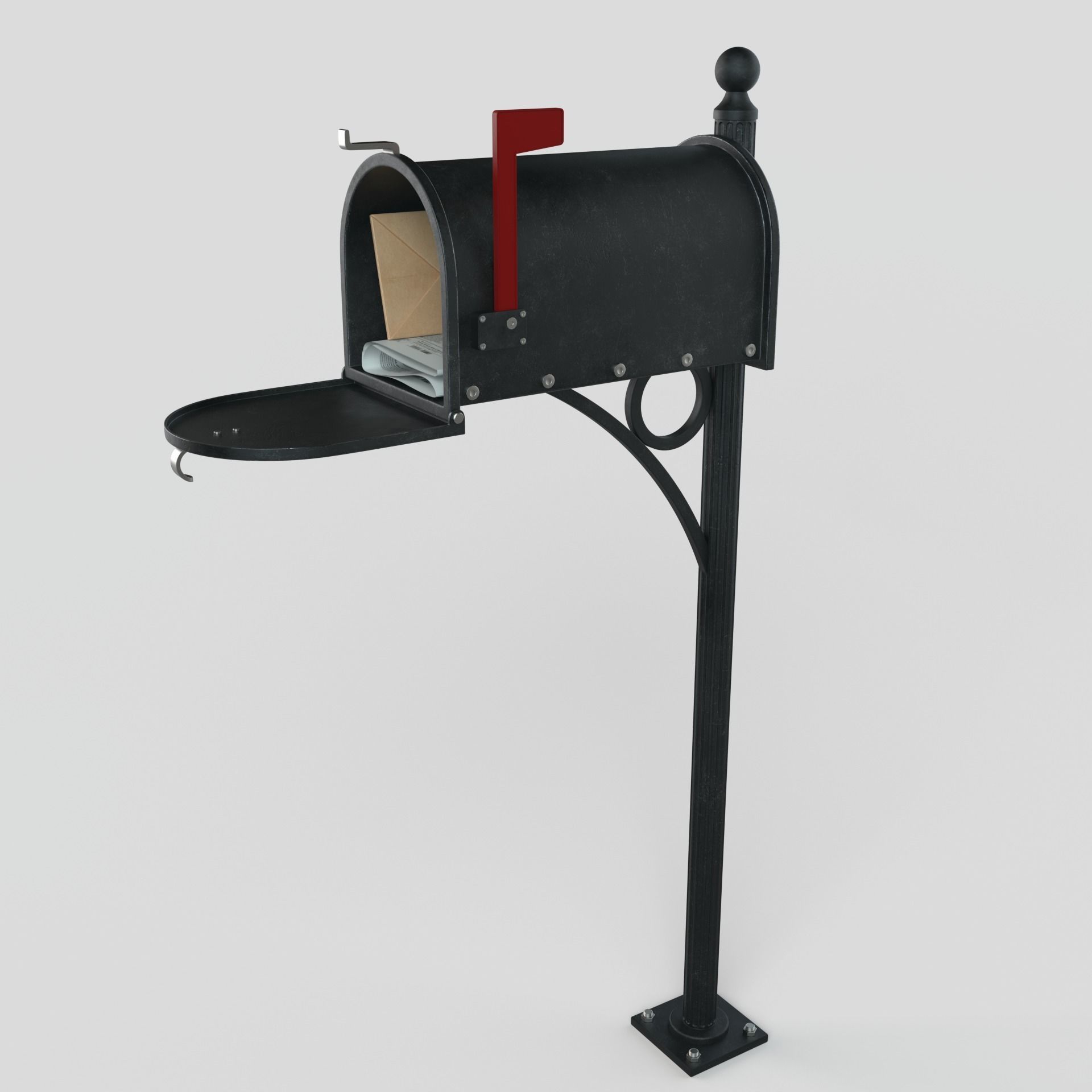 American Mailbox 3D model_1