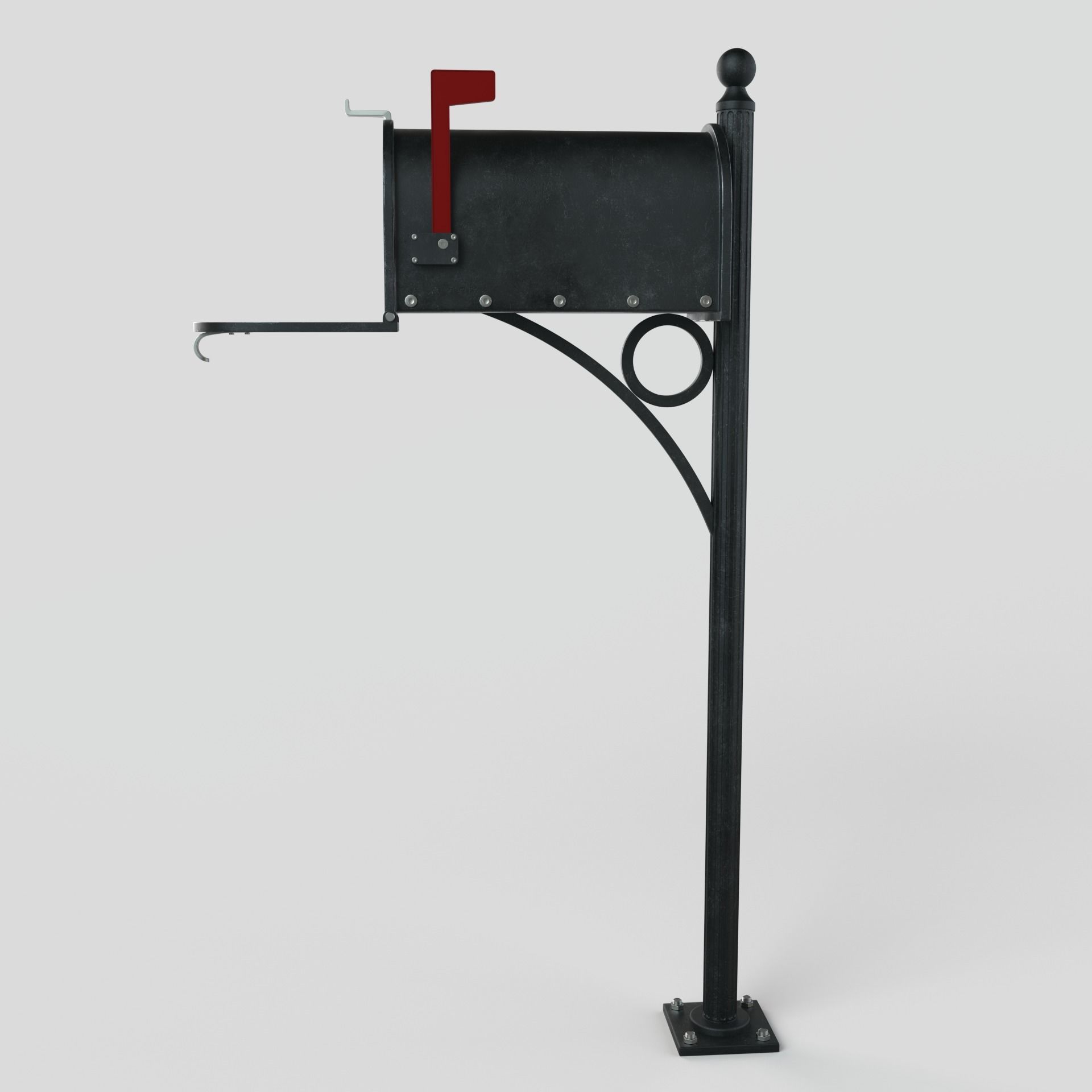 American Mailbox 3D model_3