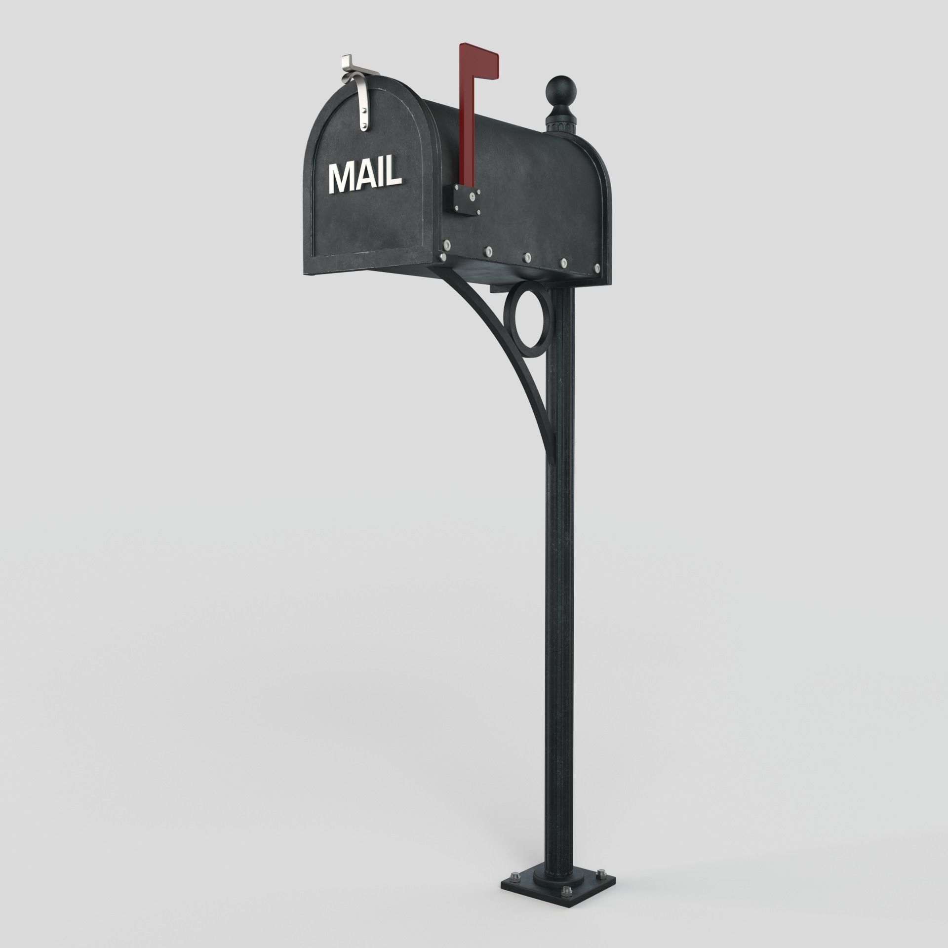 American Mailbox 3D model_7