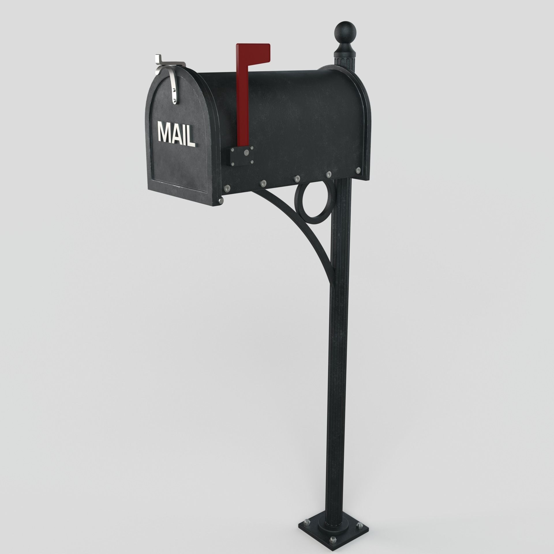 American Mailbox 3D model_8
