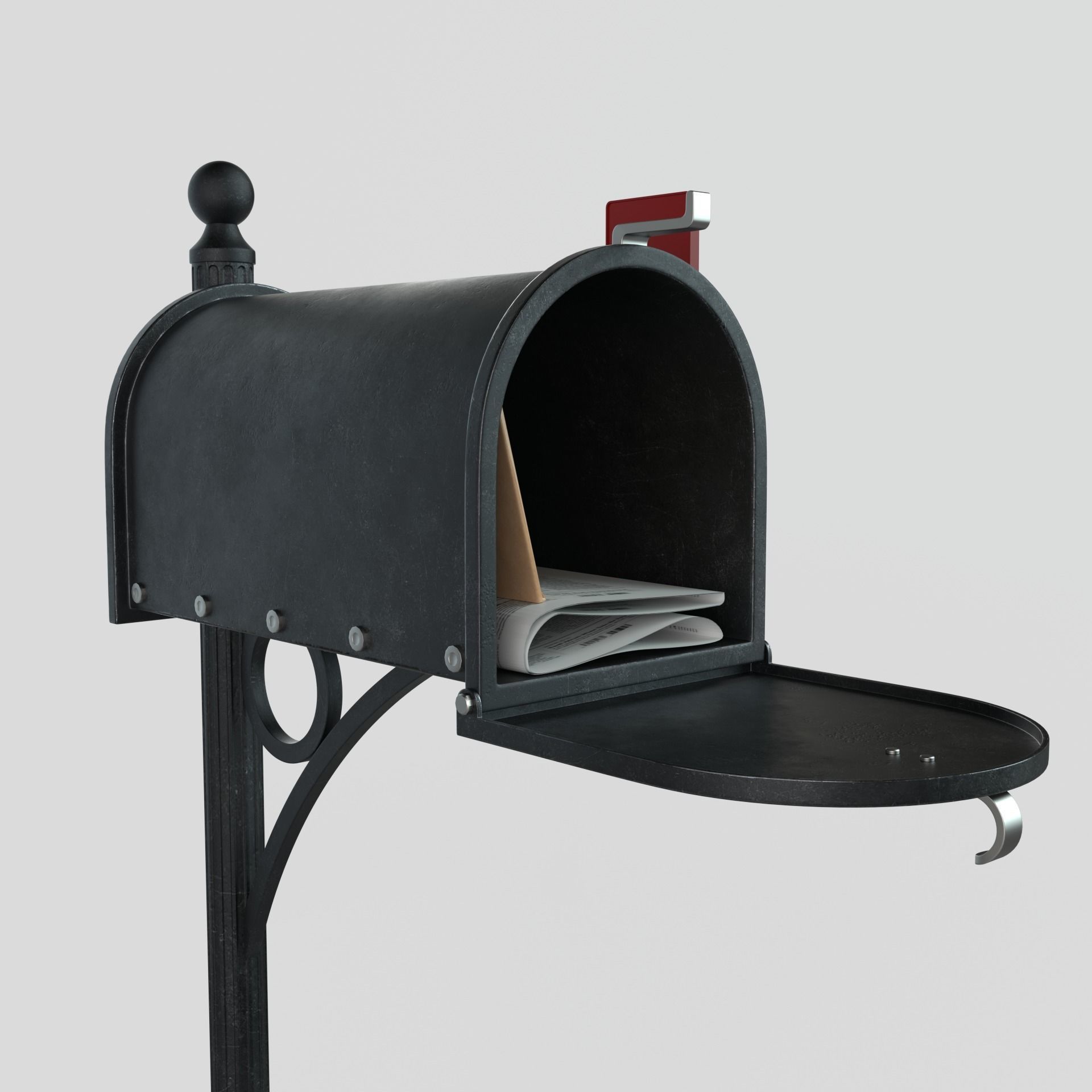 American Mailbox 3D model_2