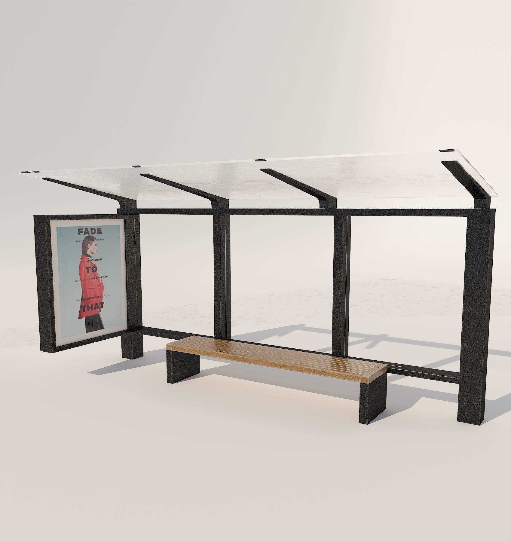 New York City elements Low-poly 3D model_7