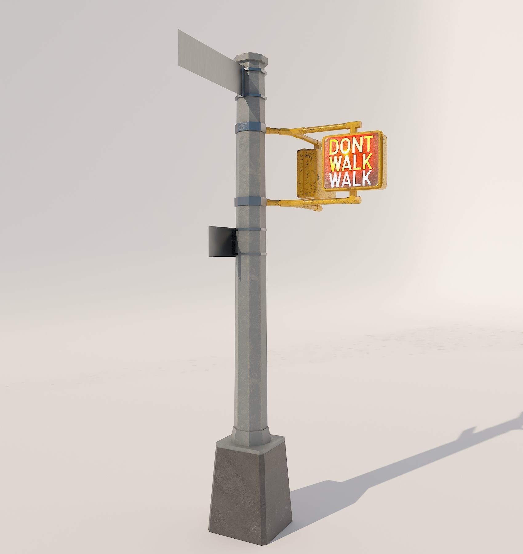 New York City elements Low-poly 3D model_12