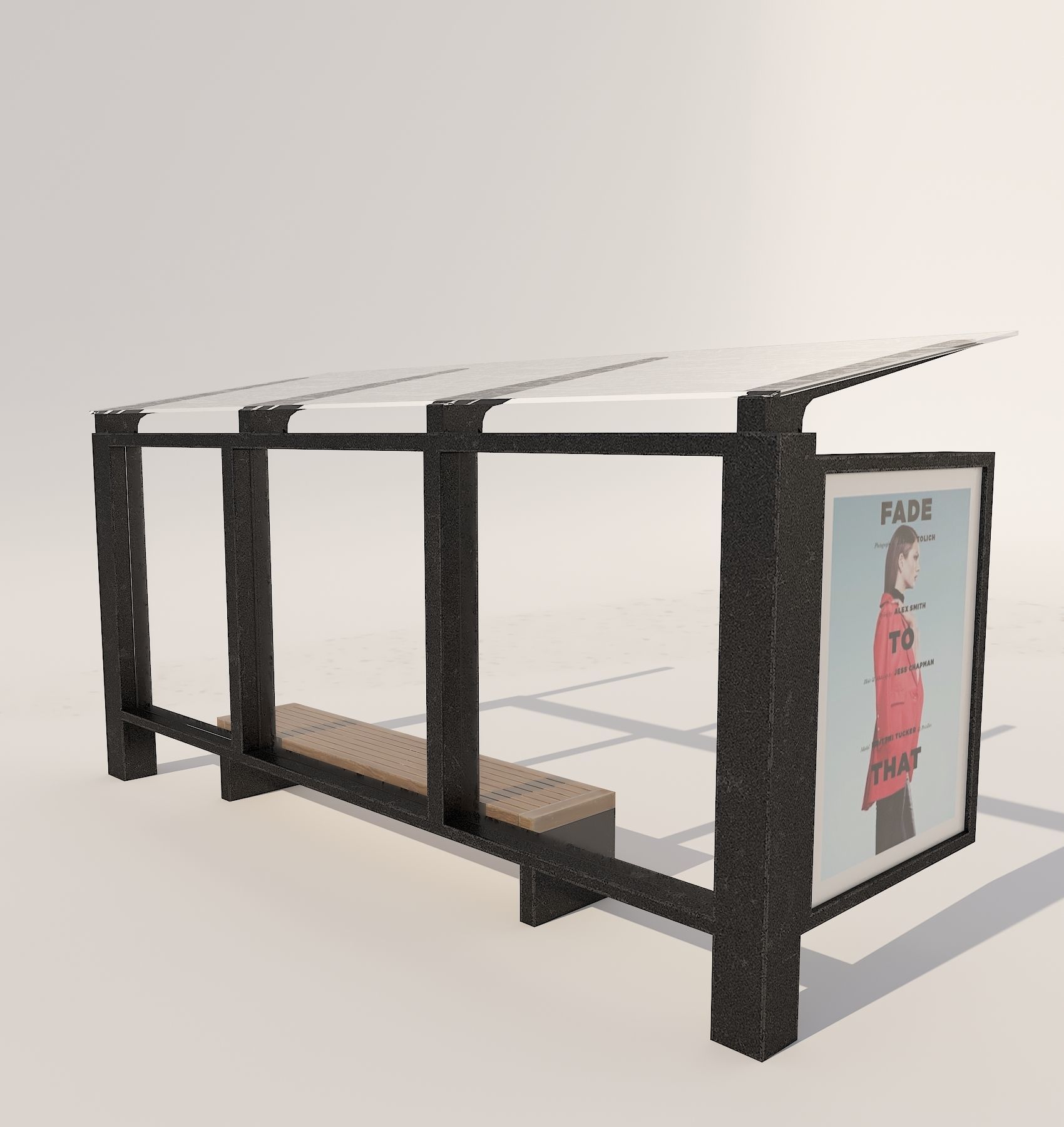 New York City elements Low-poly 3D model_8