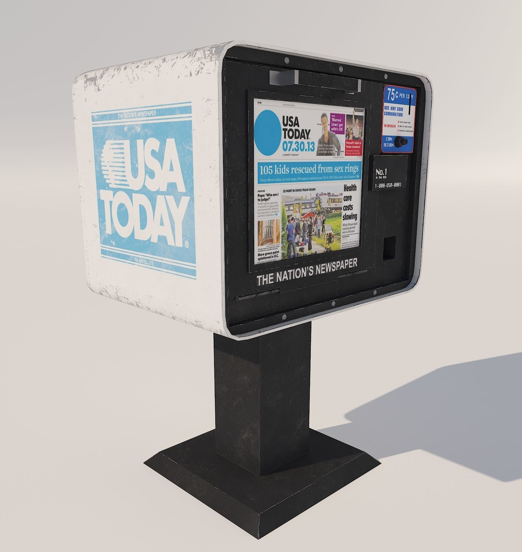 New York City elements Low-poly 3D model_18