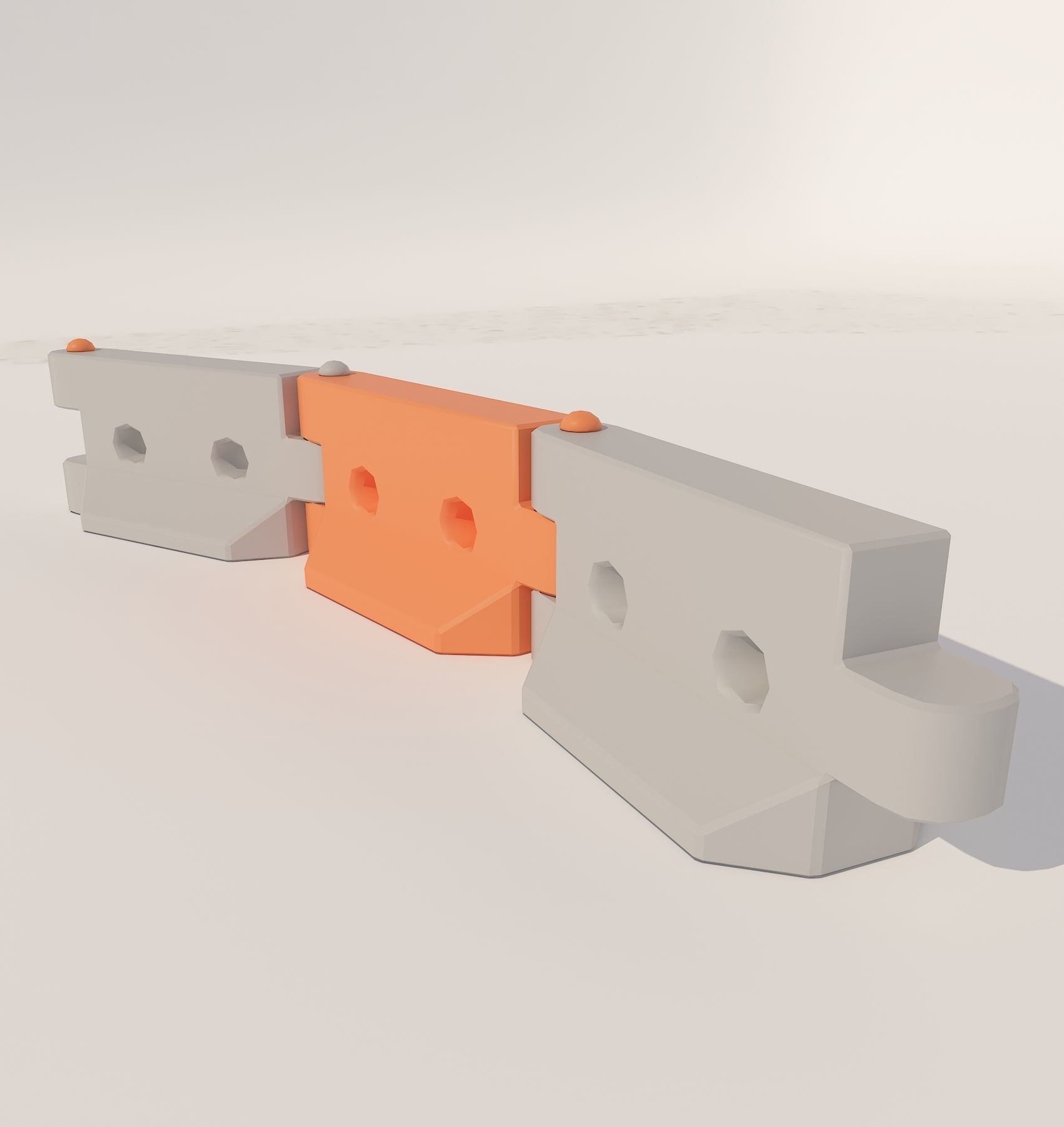 New York City elements Low-poly 3D model_25