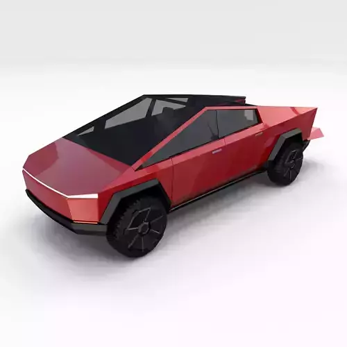 Tesla Cybertruck Red
