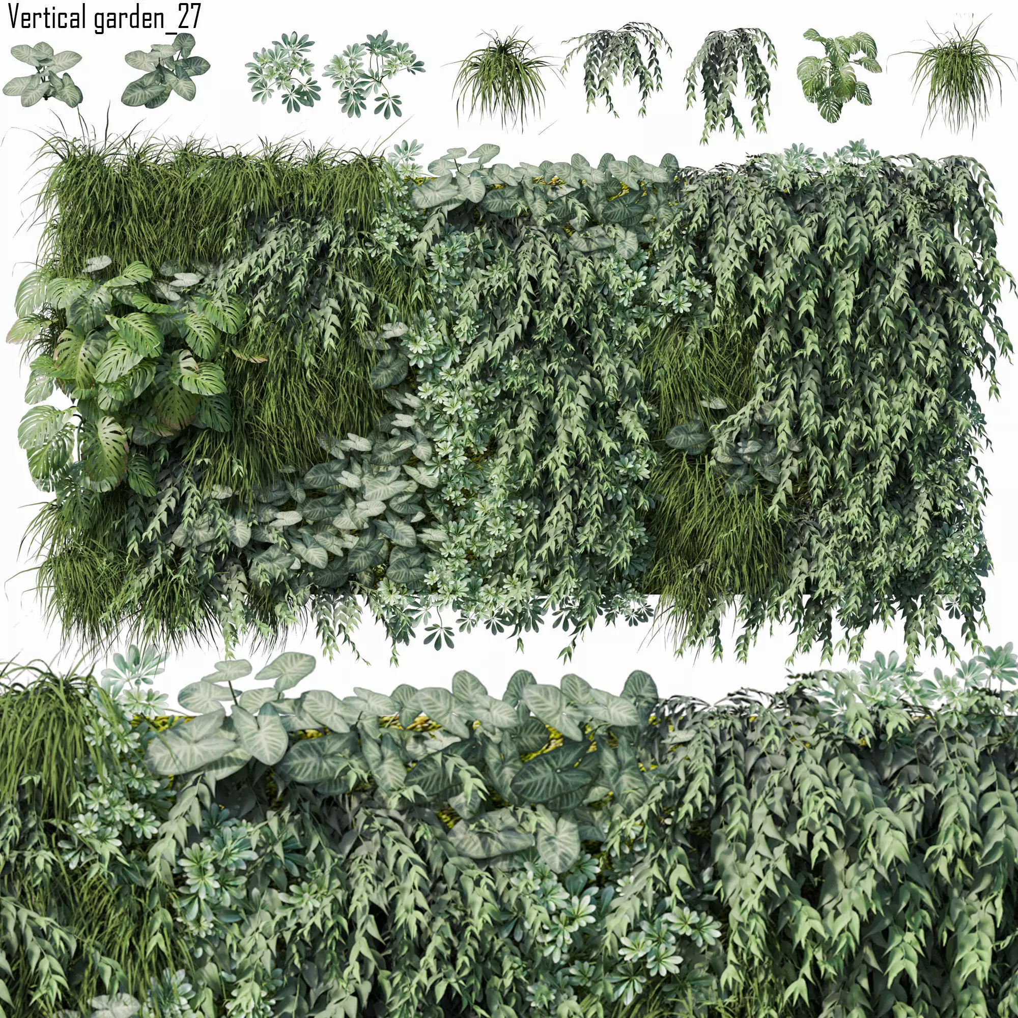 Vertical garden 27 3D model_0
