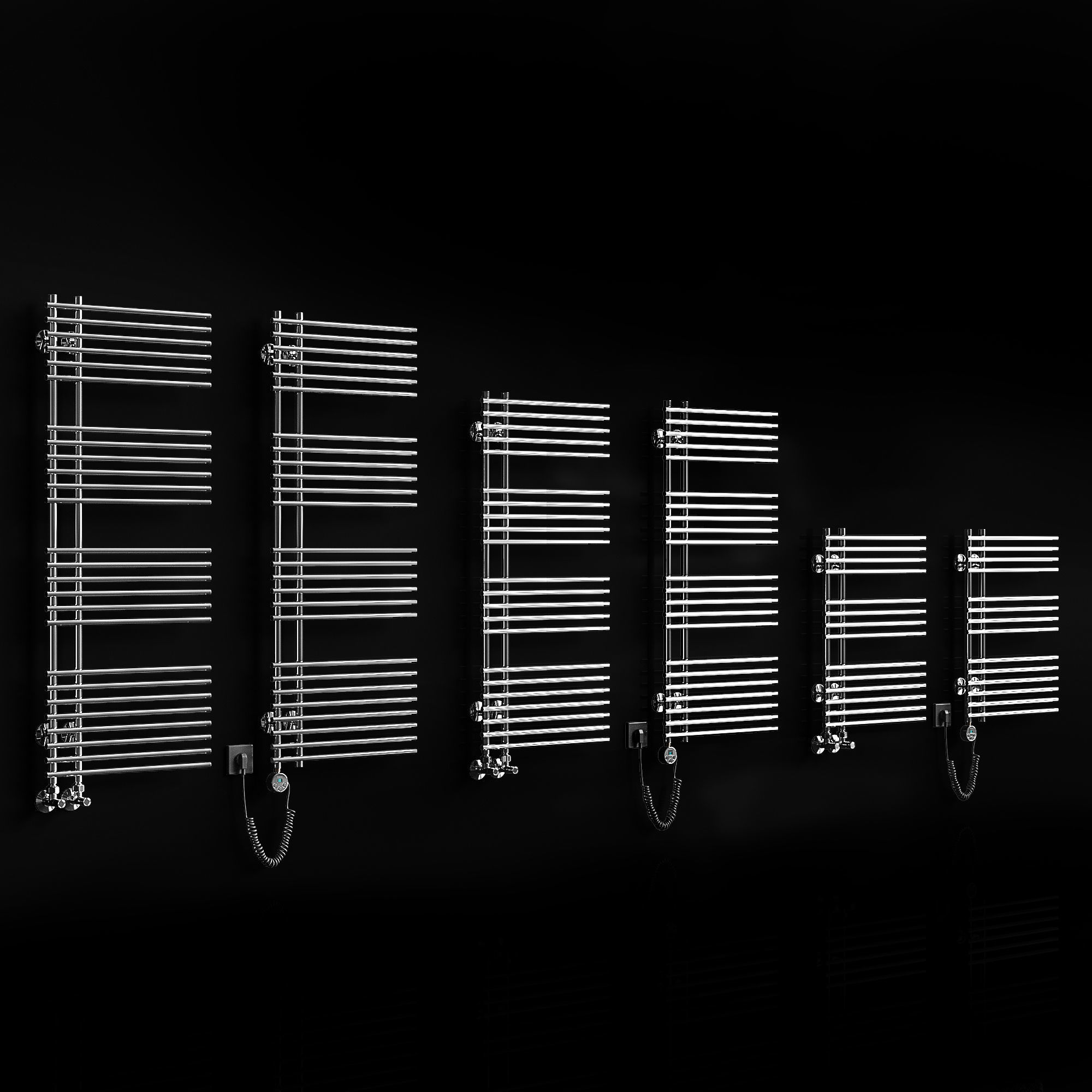 Heated towel rails Terminus Astra 3D model_1