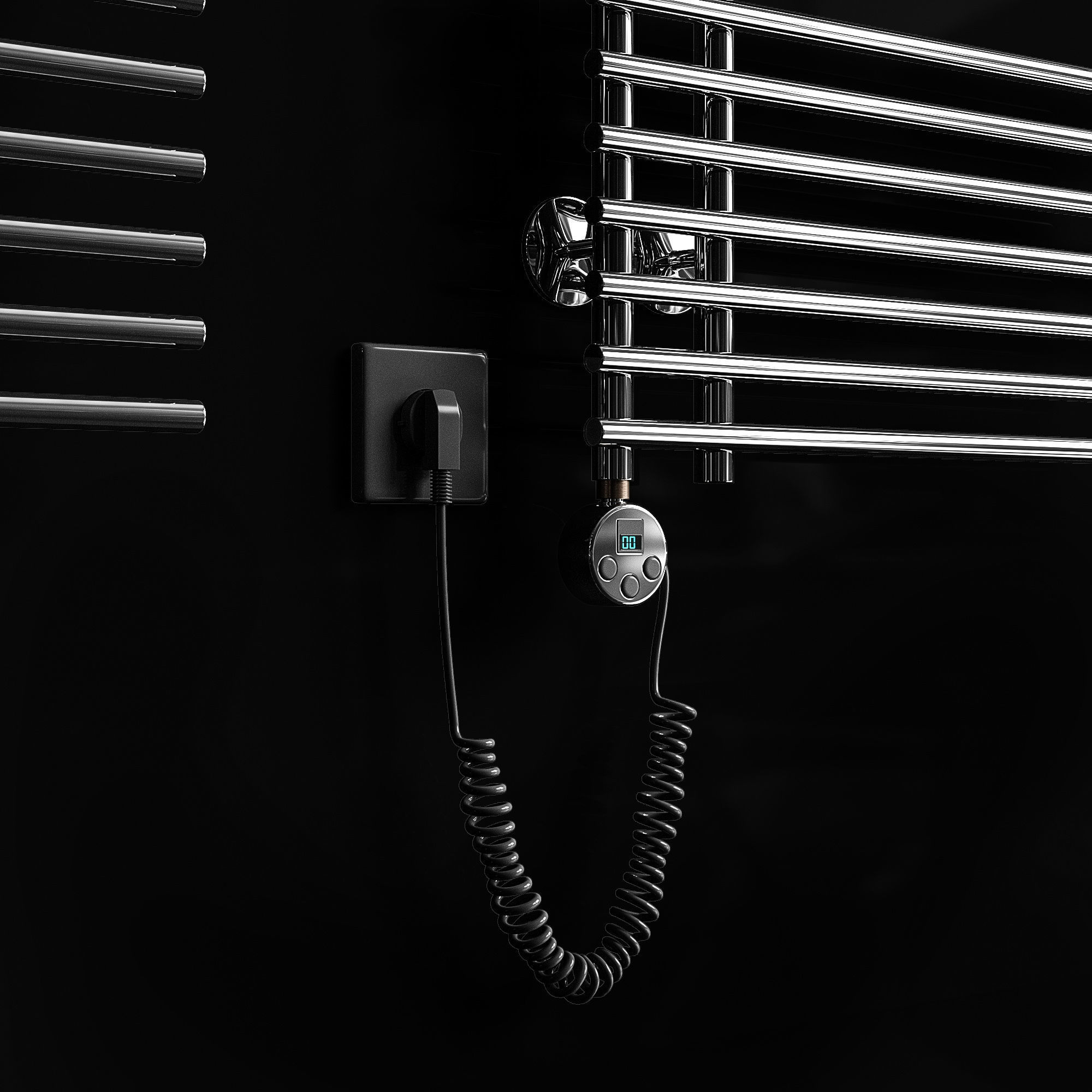 Heated towel rails Terminus Astra 3D model_2