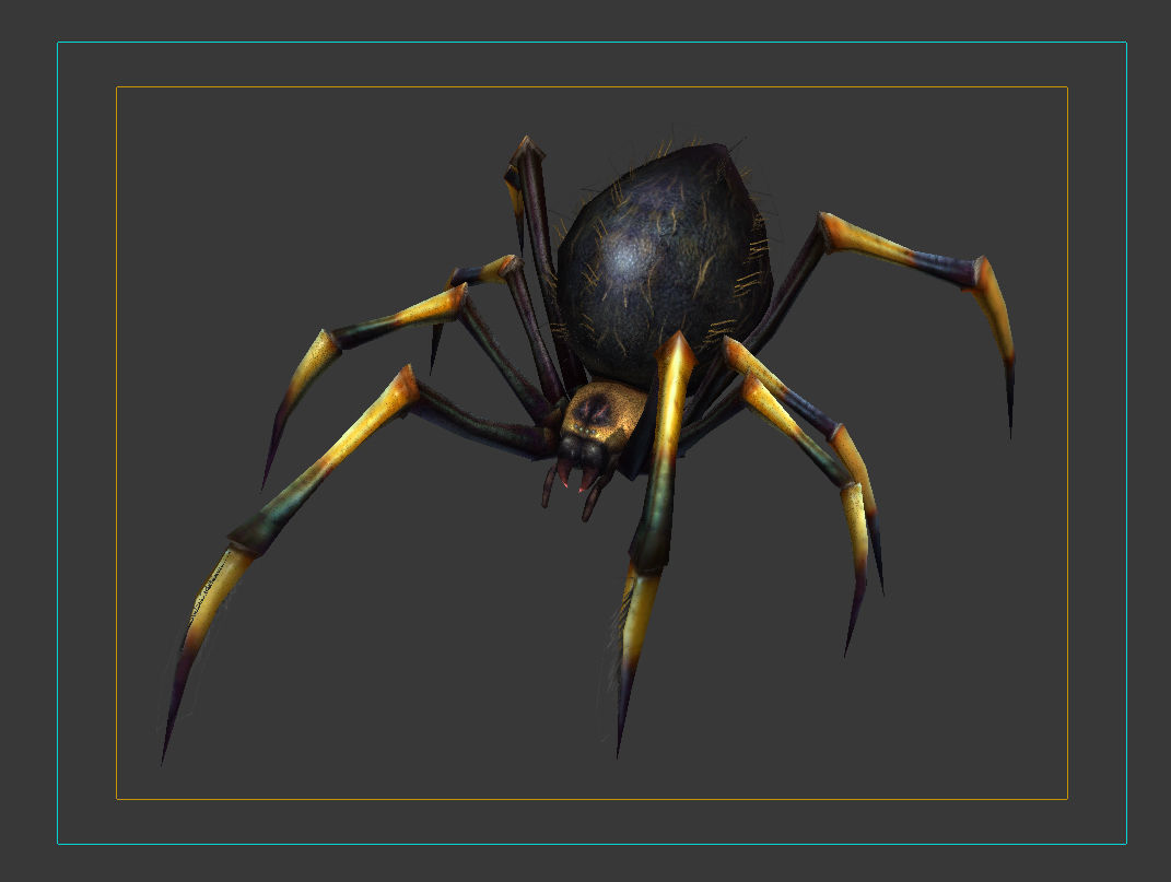 animated spider Low-poly 3D model_6