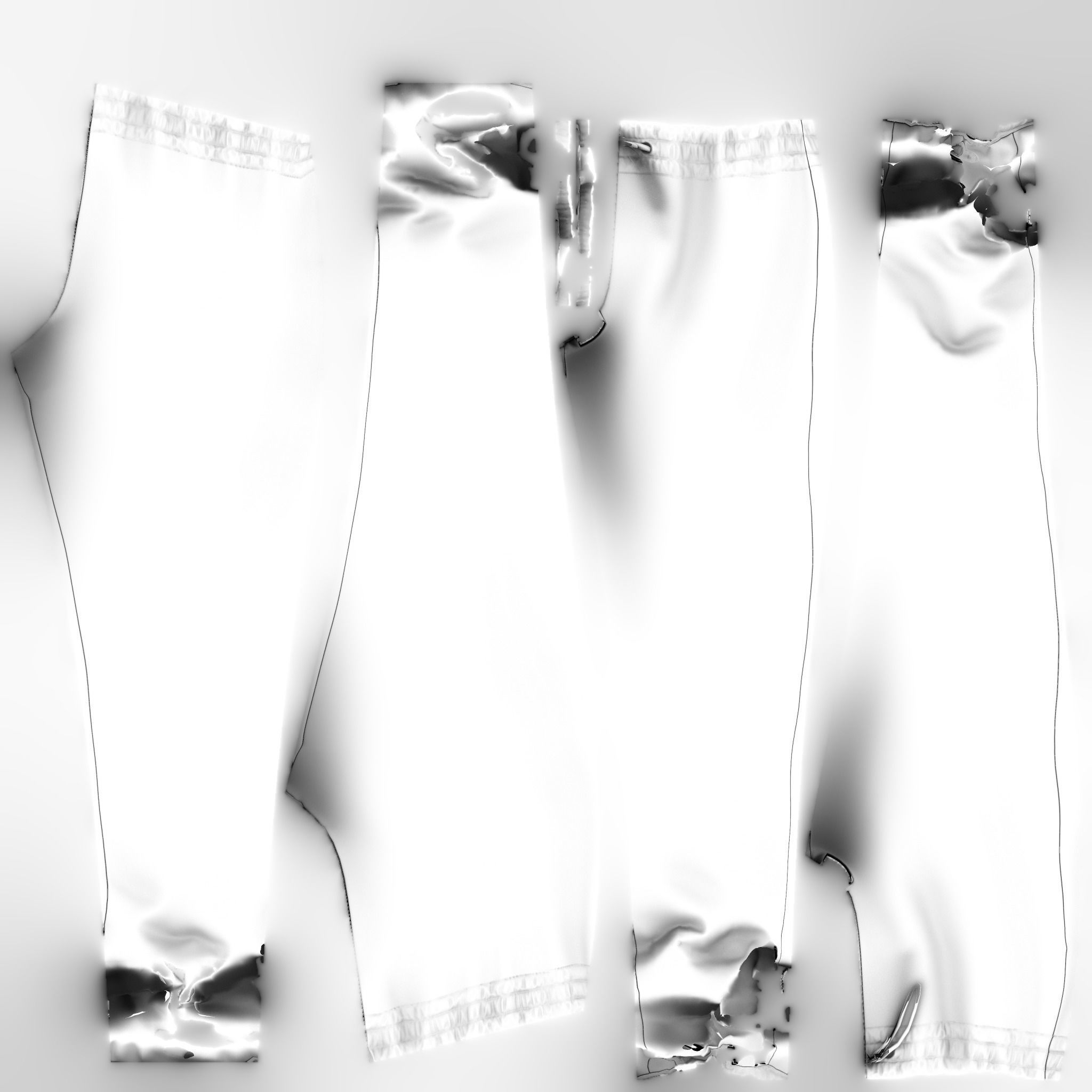 Female Hiphop Basketball Style Outfit Top Pants Shoes Low-poly 3D model_21