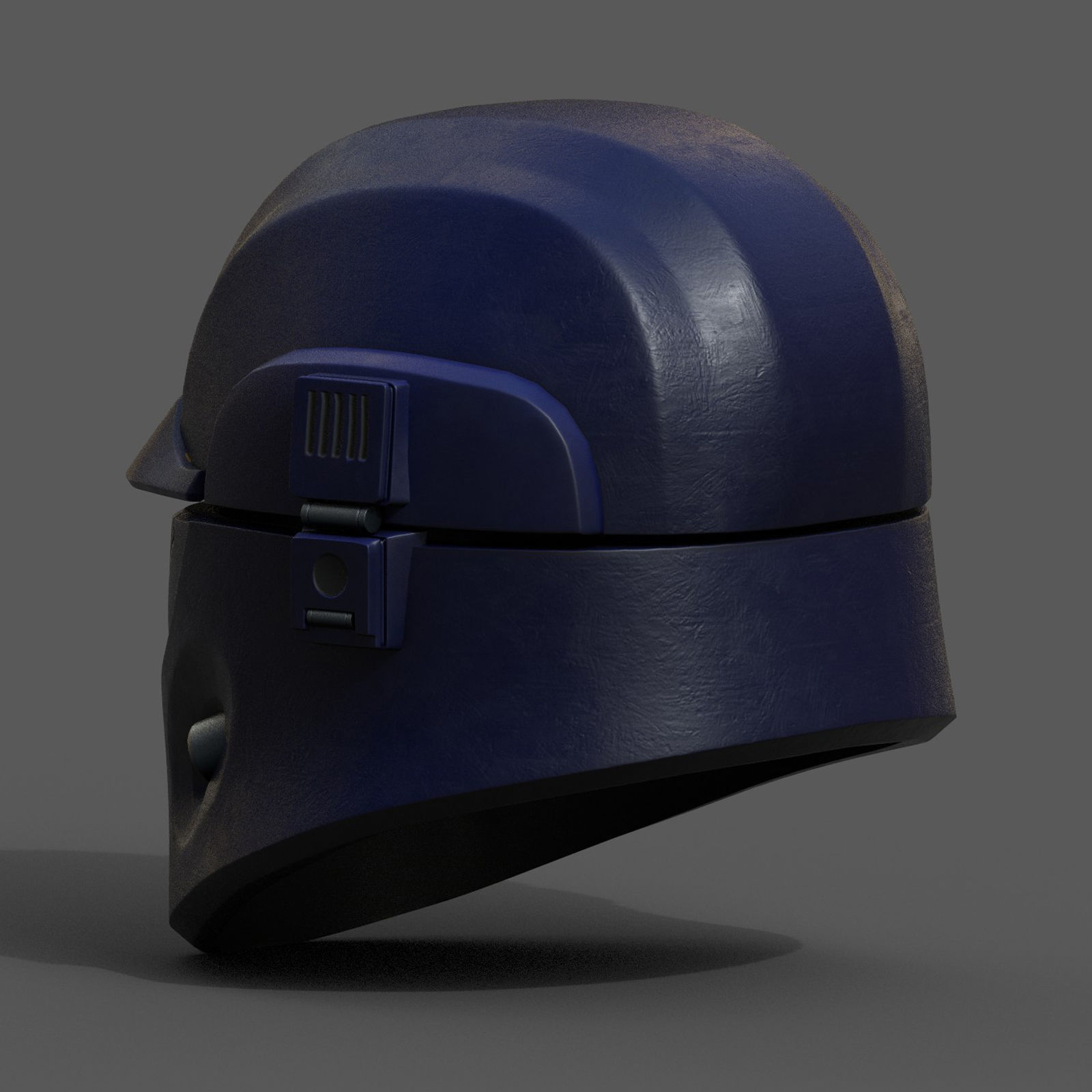 Helmet scifi space protection futuristic technology  Low-poly 3D model_6