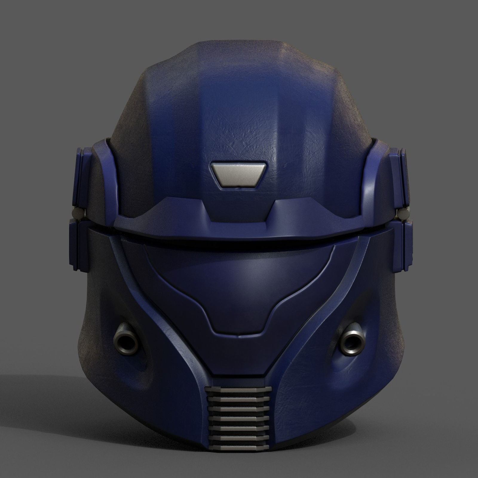 Helmet scifi space protection futuristic technology  Low-poly 3D model_2