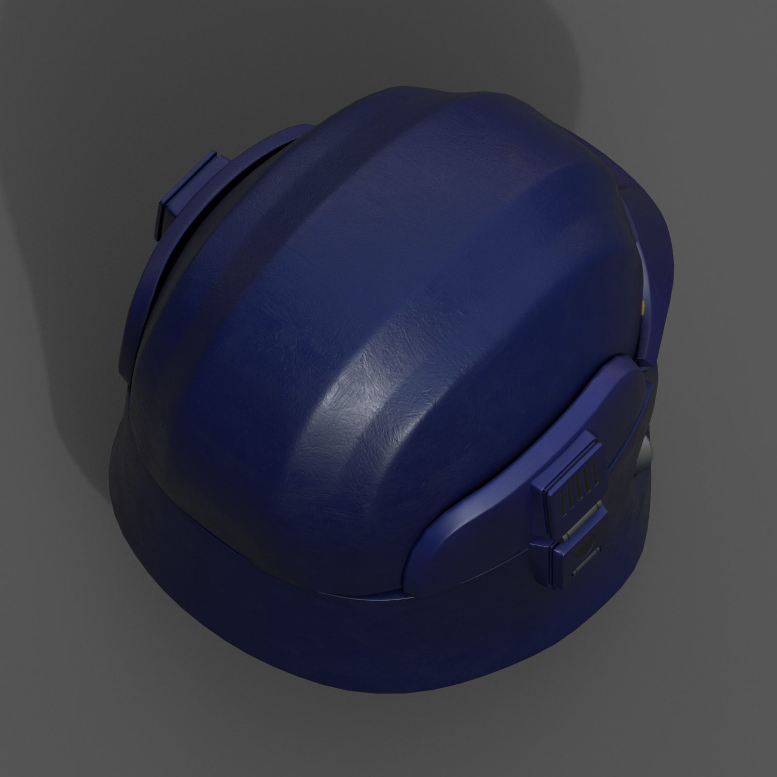 Helmet scifi space protection futuristic technology  Low-poly 3D model_8