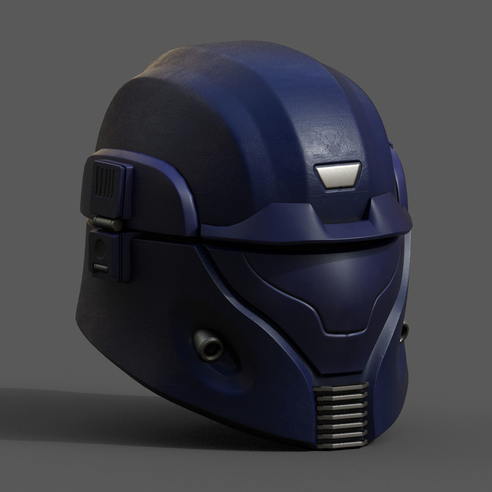 Helmet scifi space protection futuristic technology  Low-poly 3D model_1